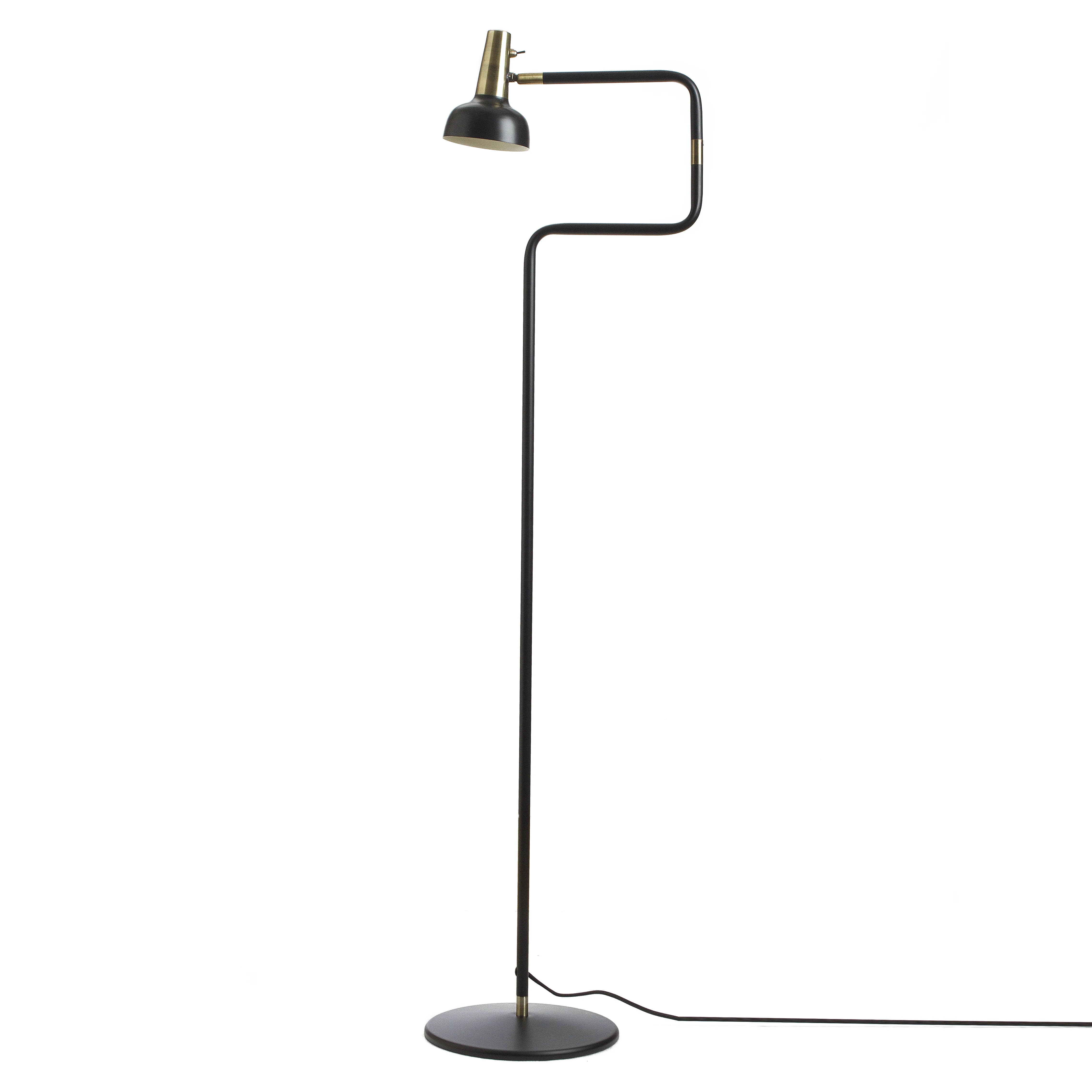Lampada da terra Ray.jm{font-size:18px}nero-ottone