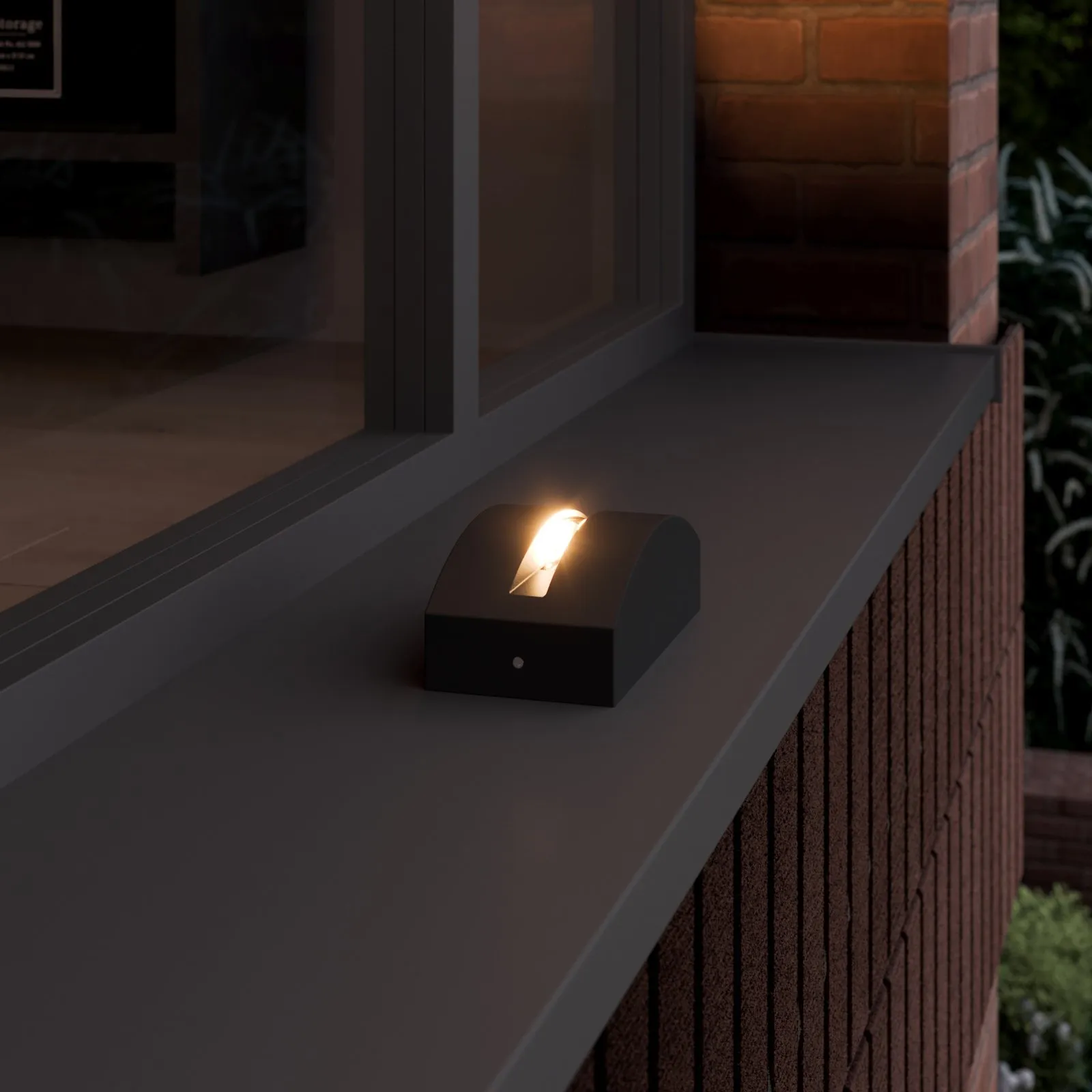 Lampada LED da esterno Marka, alluminio grigio scuro