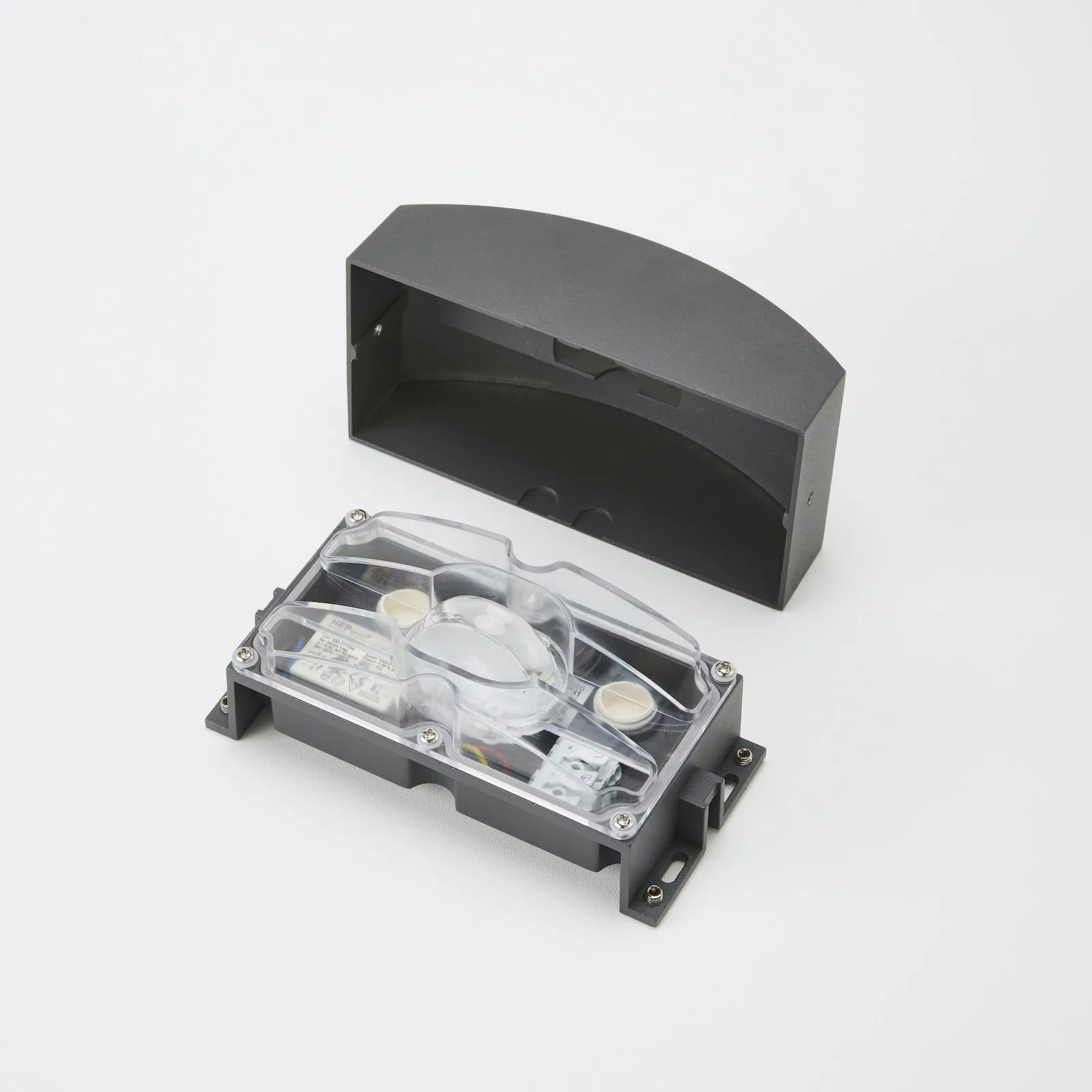 Lampada LED da esterno Marka, alluminio grigio scuro