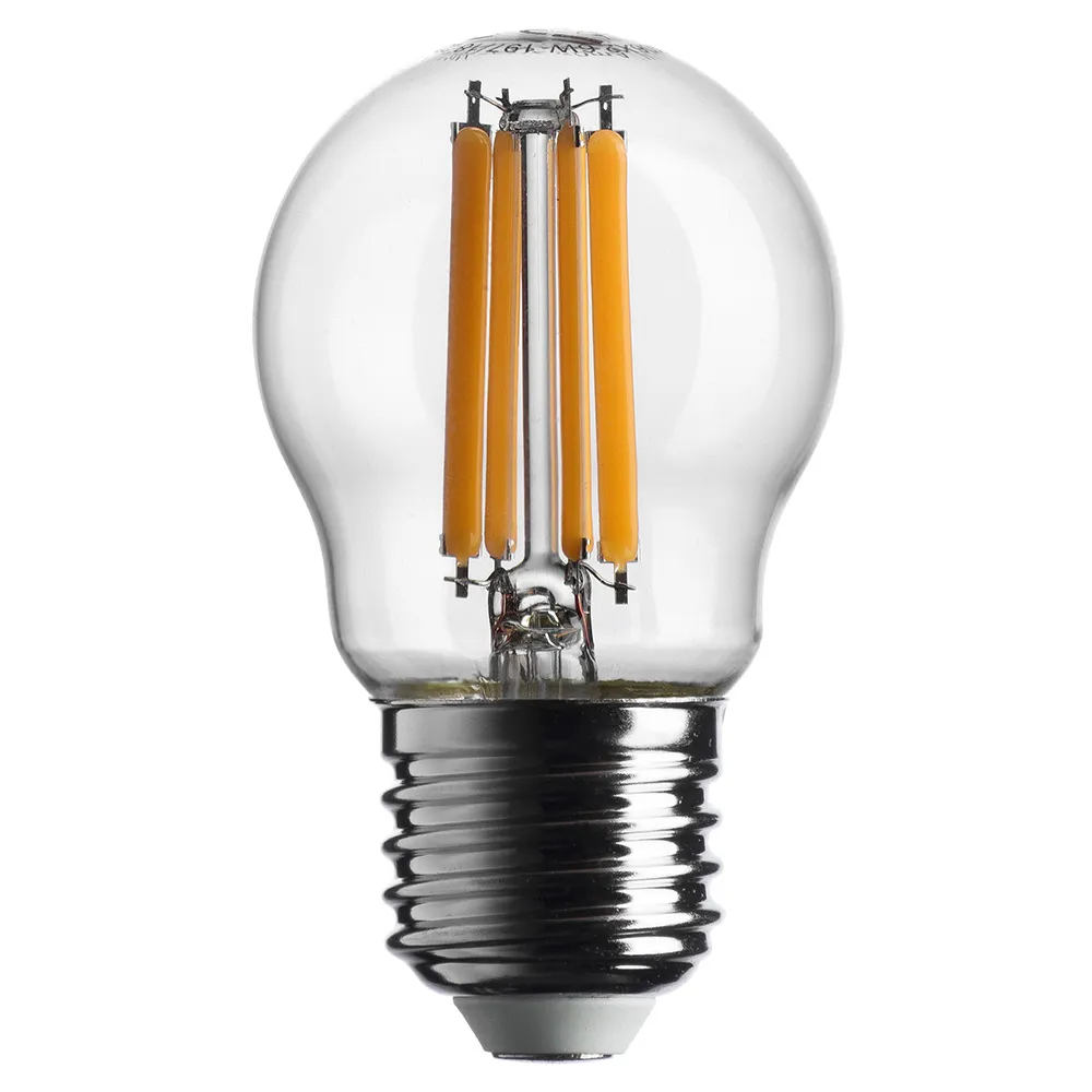 Lampadina BOT LIGHTING SHOT – E27 SFERA LED 7W 1055Lm Luce Bianca Calda 3000K Vetro Trasparente