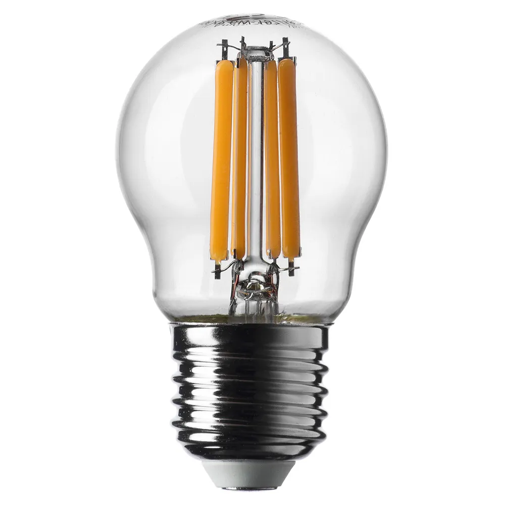 Lampadina BOT LIGHTING SHOT – E27 SFERA LED 7W 1055Lm Luce Bianca Calda 3000K Vetro Trasparente