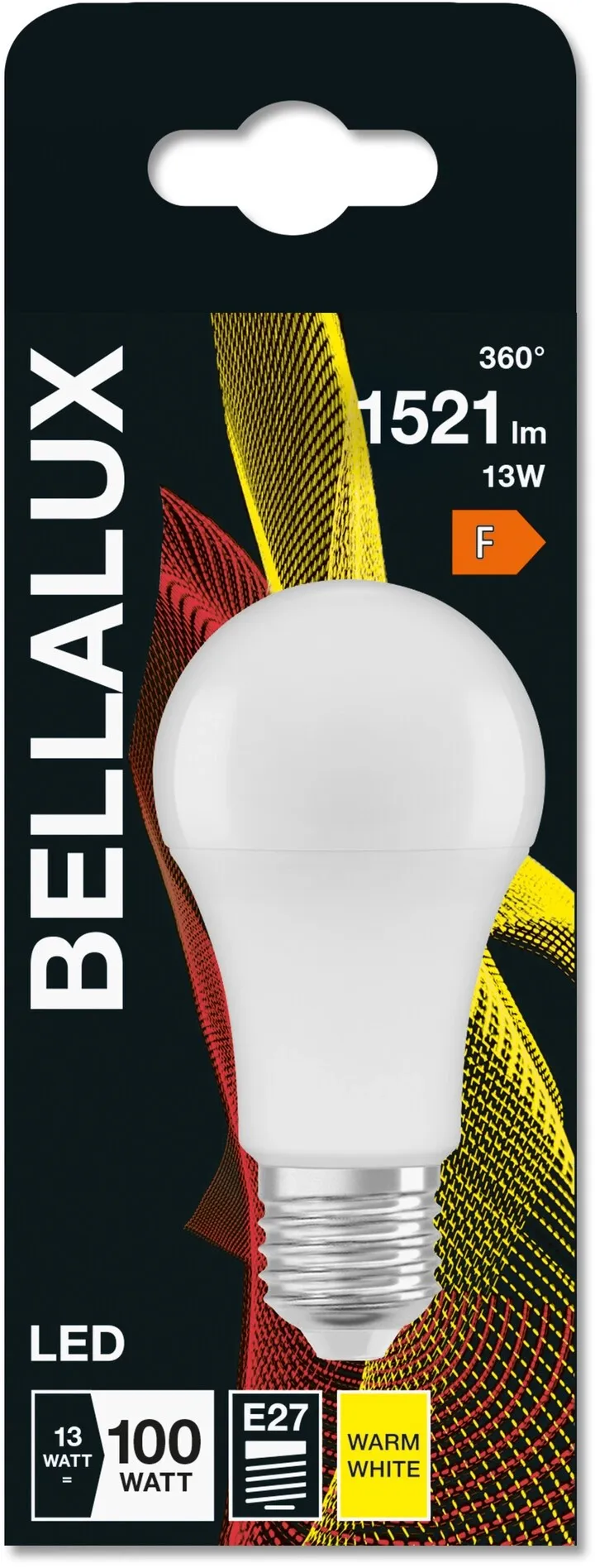 Lampadina LED E27 a goccia Bellalux 1521 lm bianco caldo