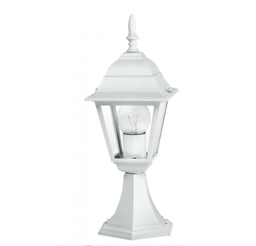 Lampioncino Classico Basso Da Giardino 39 cm Roma Bianco Intec Light