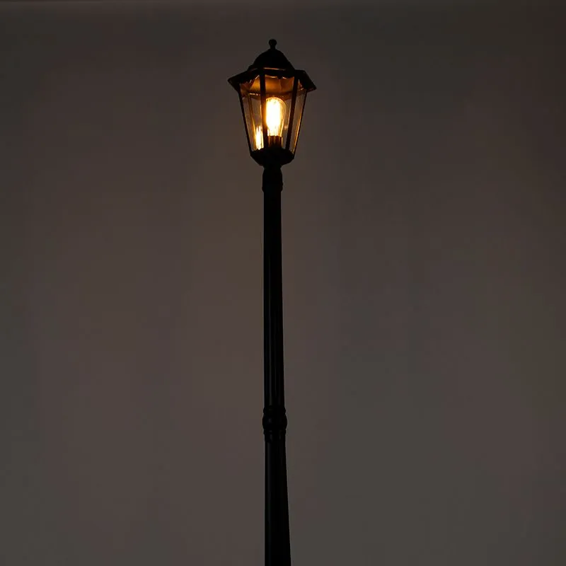 Lanterna da esterno classica nera 200 cm IP44 - Avana