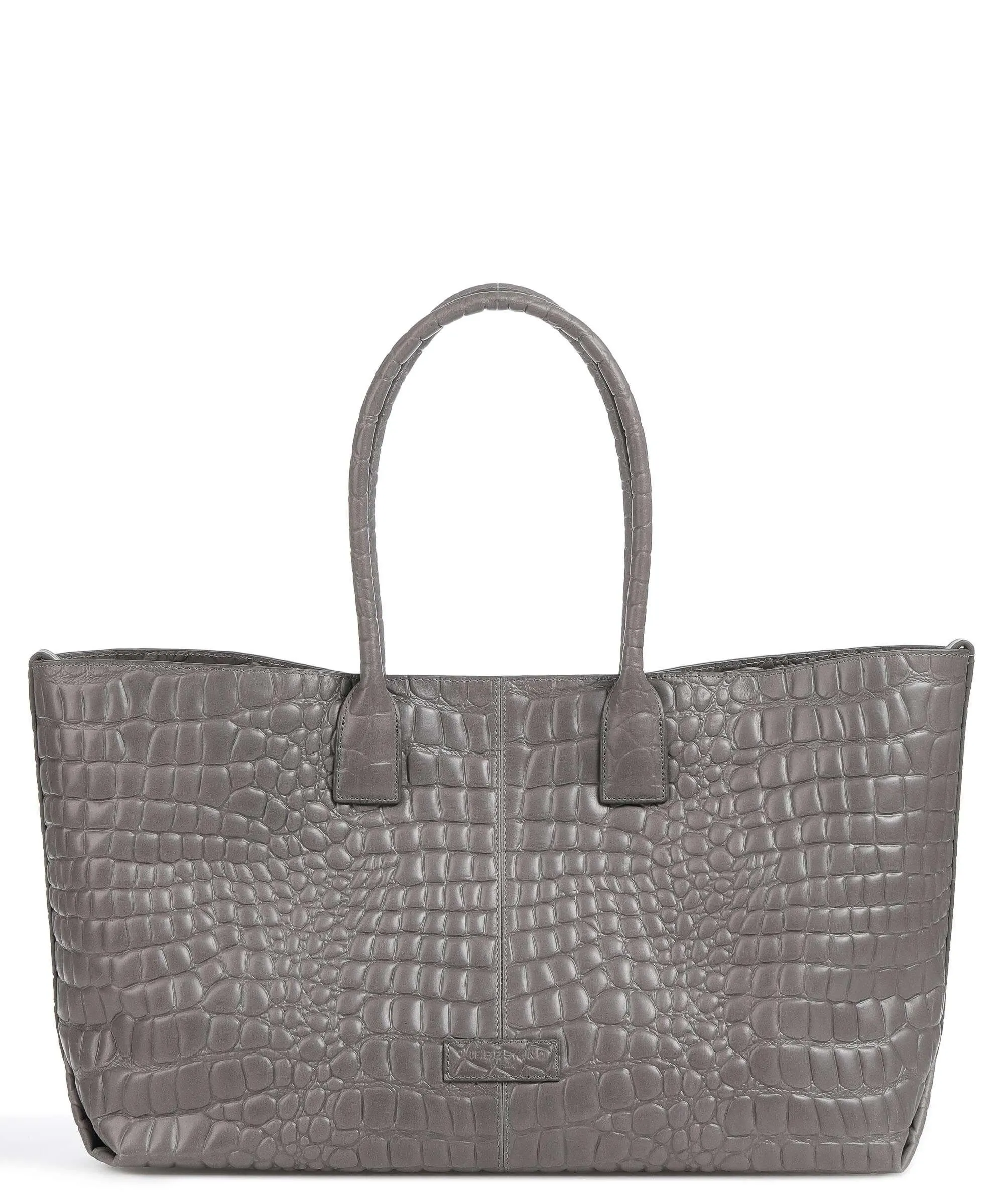  Liebeskind Chelsea Waxy Croco L Borsa shopper pelle in rilievo grigio scuro  