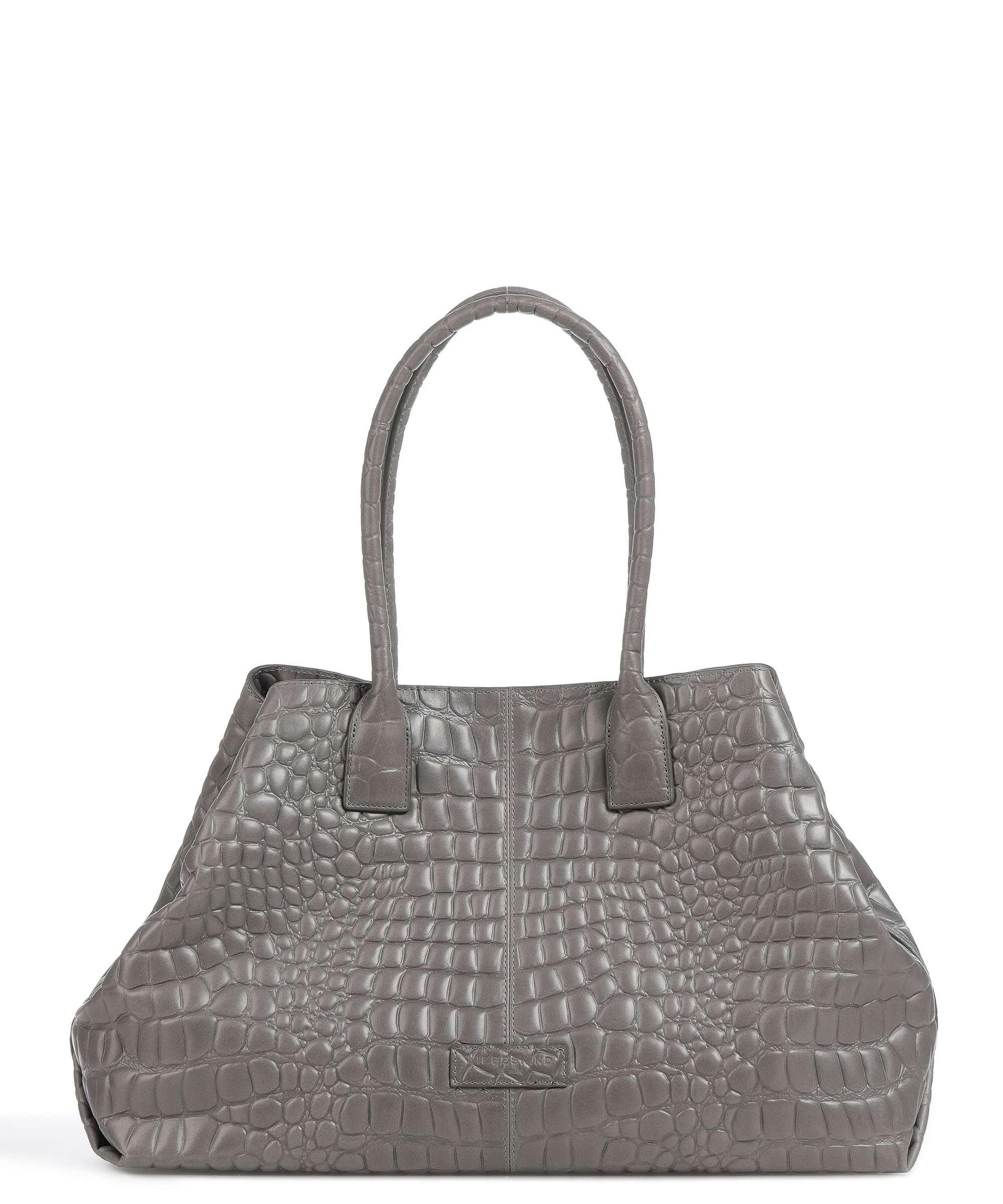  Liebeskind Chelsea Waxy Croco L Borsa shopper pelle in rilievo grigio scuro  