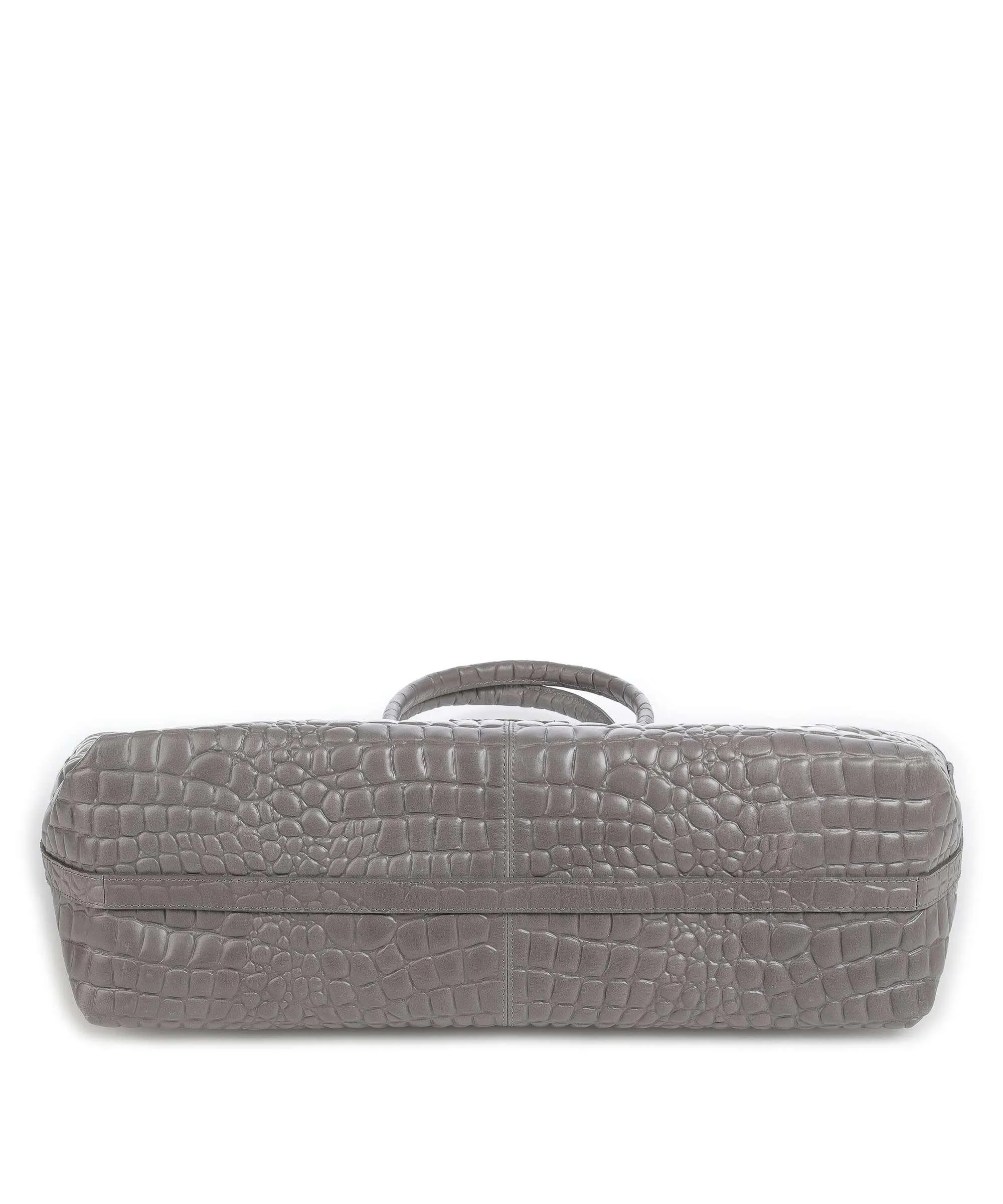  Liebeskind Chelsea Waxy Croco L Borsa shopper pelle in rilievo grigio scuro  