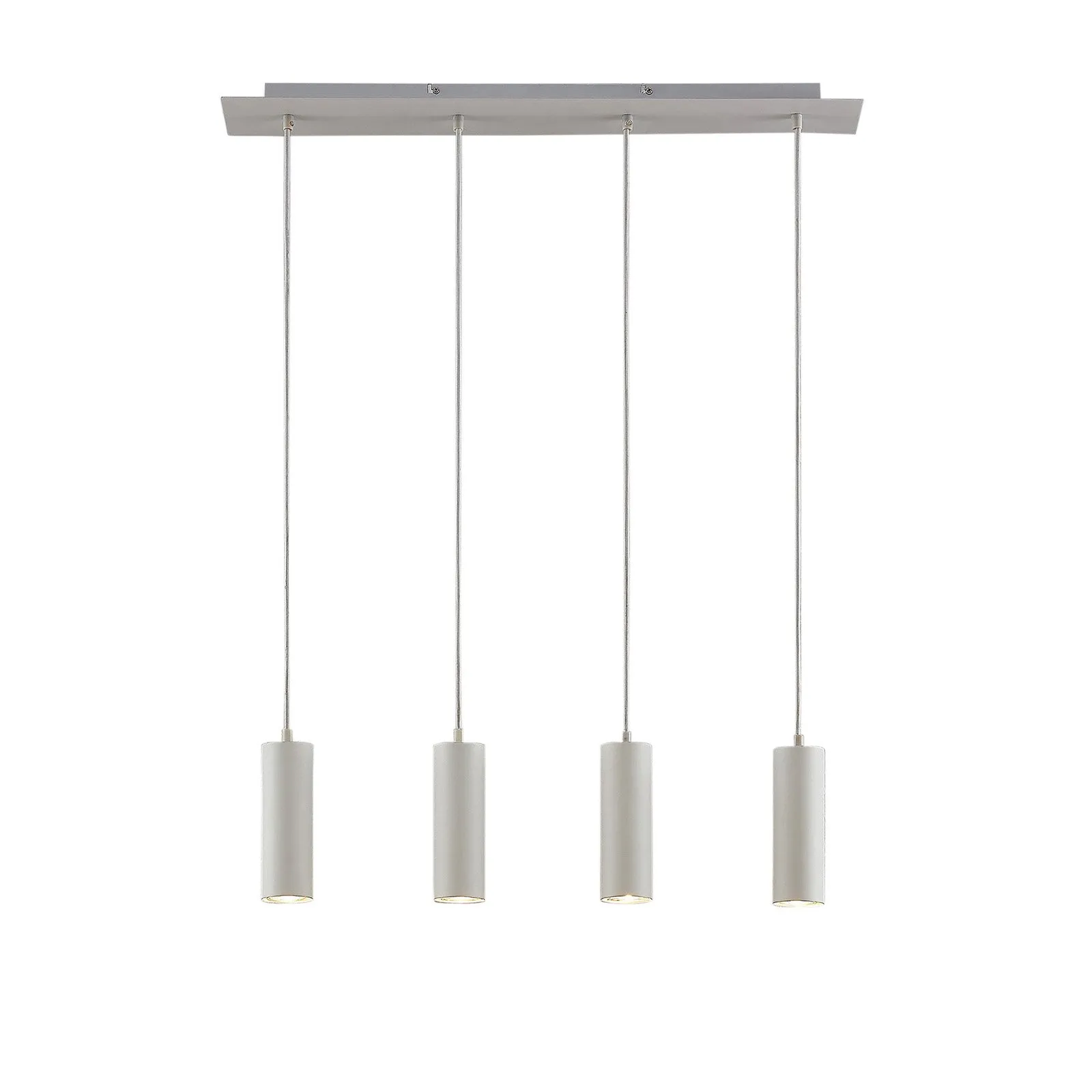 Lindby lampada a sospensione Joffrey, 76 cm, bianco, a 4 luci, GU10