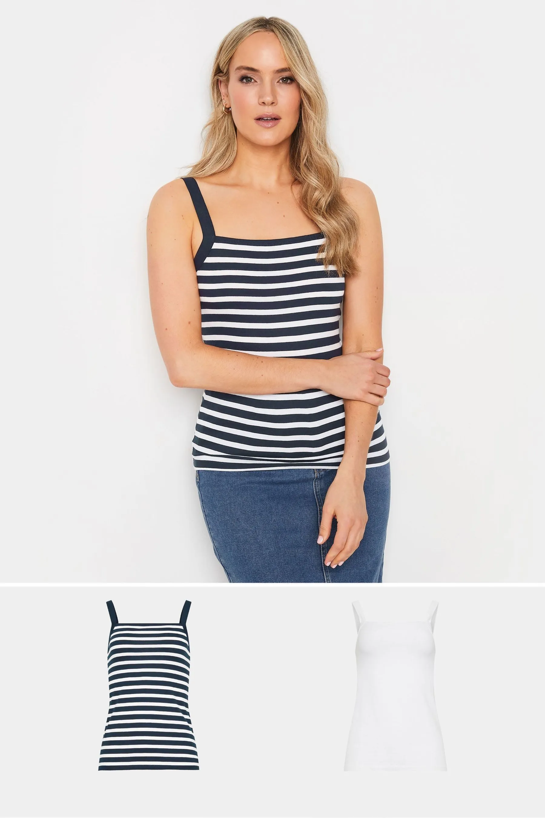 Long Tall Sally 2 PACK Top canotta a righe    