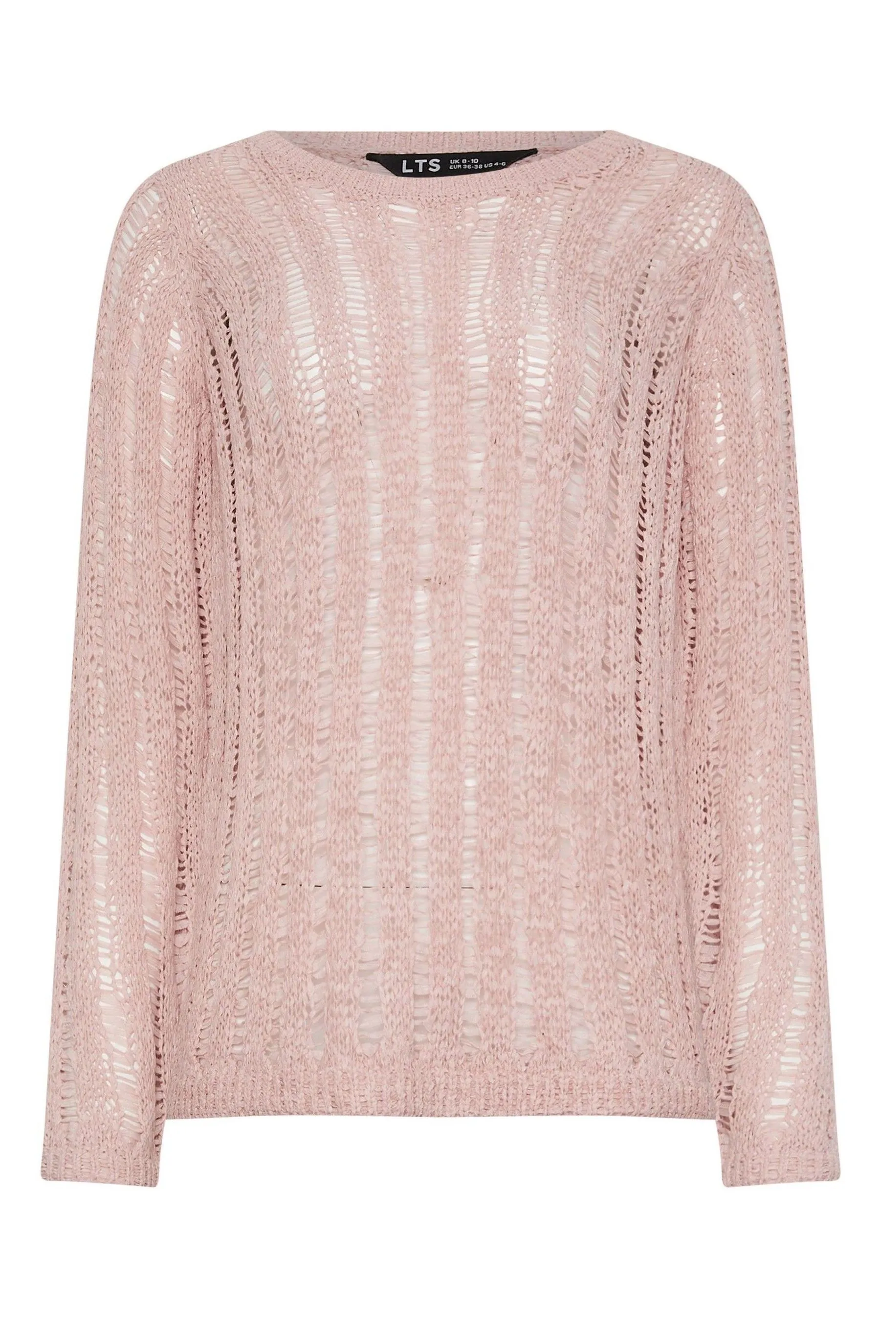 Long Tall Sally Blush Tape Yarn Jumper    