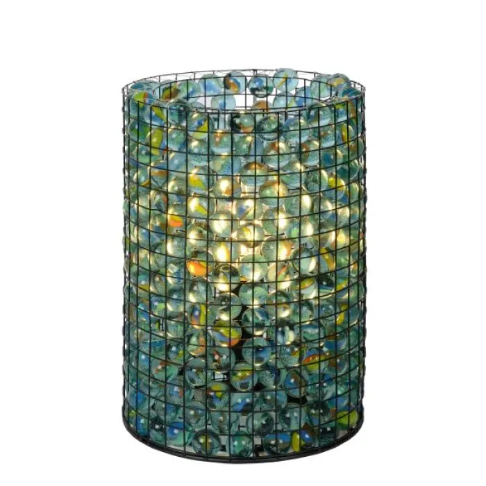 Lucide MARBLOUS Lampada da tavolo Nero, Trasparente, chiaro, 1-Luce