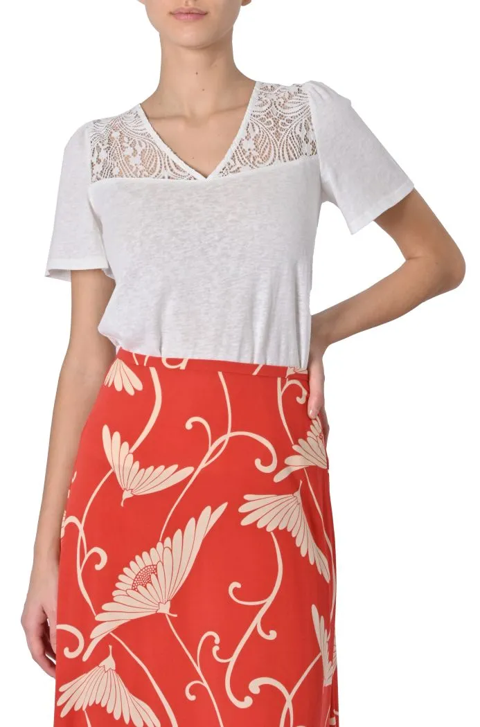 Maglia Manoir con pizzo di Grace & Mila