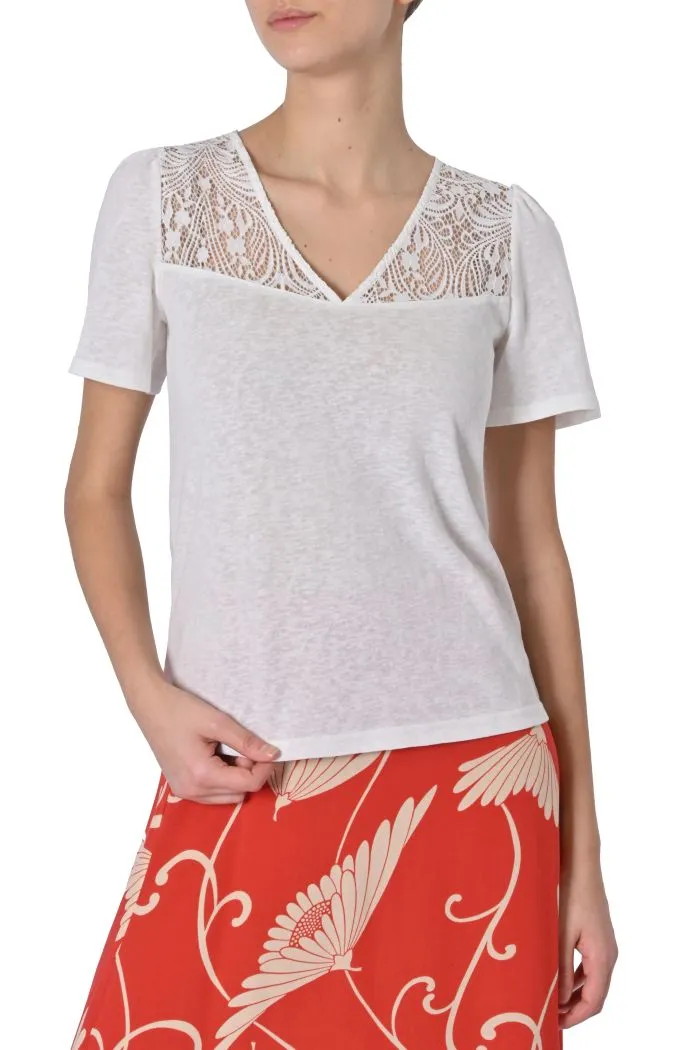 Maglia Manoir con pizzo di Grace & Mila