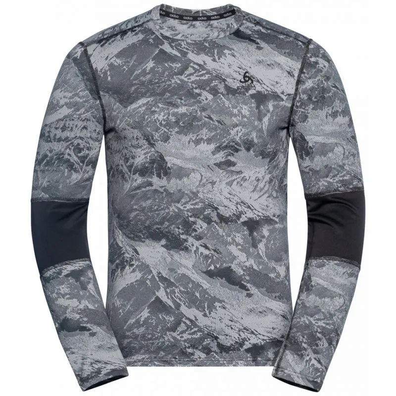 Maglietta a maniche lunghe Odlo Whistler Eco (Black/Space dye) Uomo