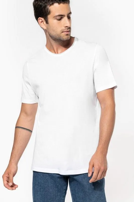 Maglietta ecologica da uomo con collo senza cuciture