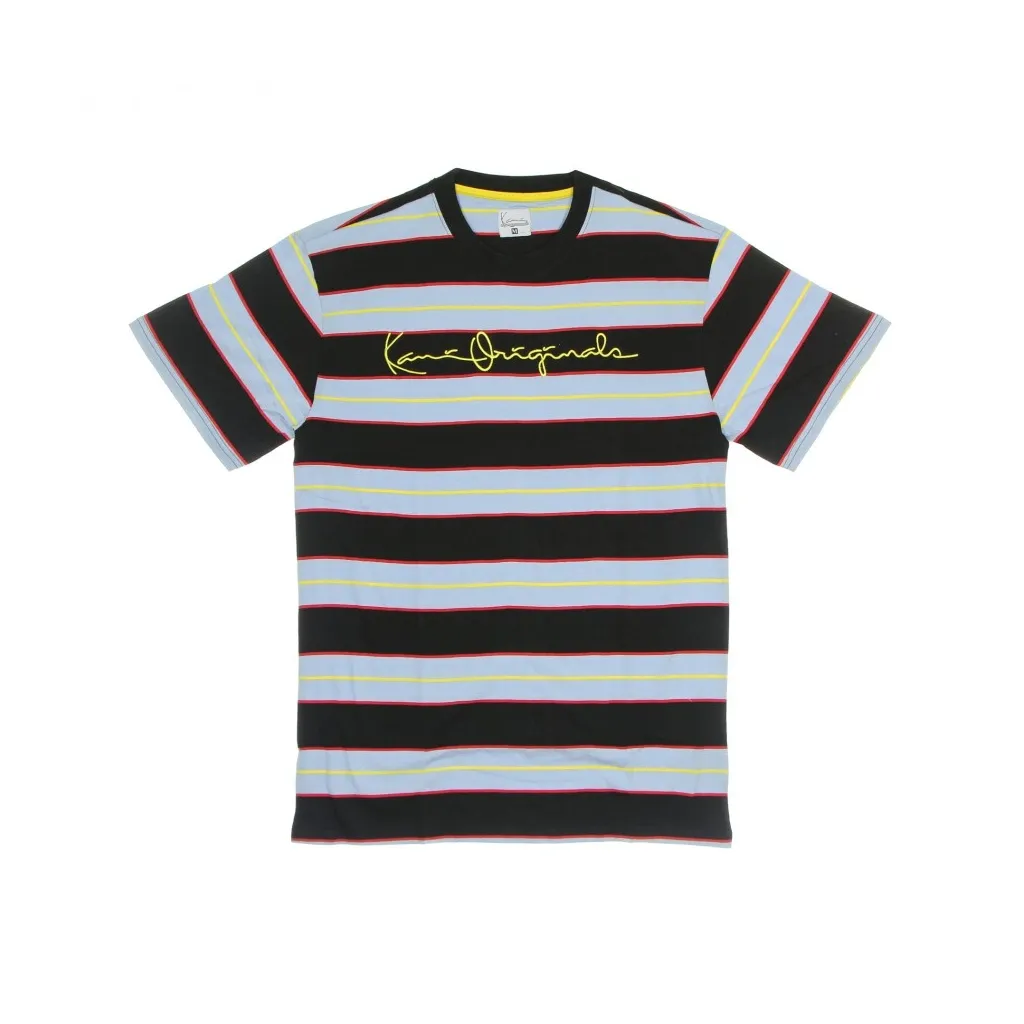 maglietta uomo originals stripe tee BLUE/BLACK/YELLOW