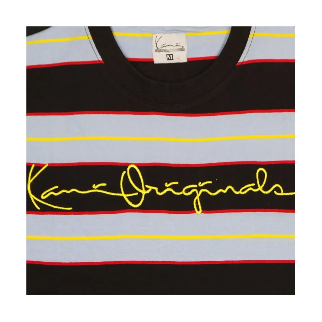 maglietta uomo originals stripe tee BLUE/BLACK/YELLOW