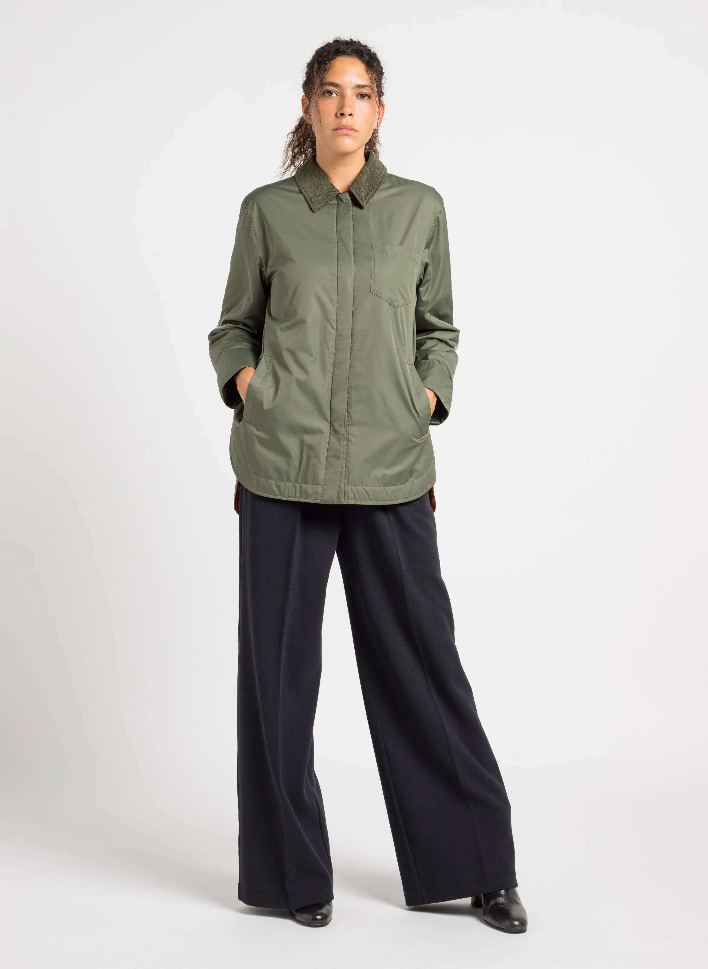  MAX&Co.   LIBRETTO - Giacca in velluto collo classico | Kaki
