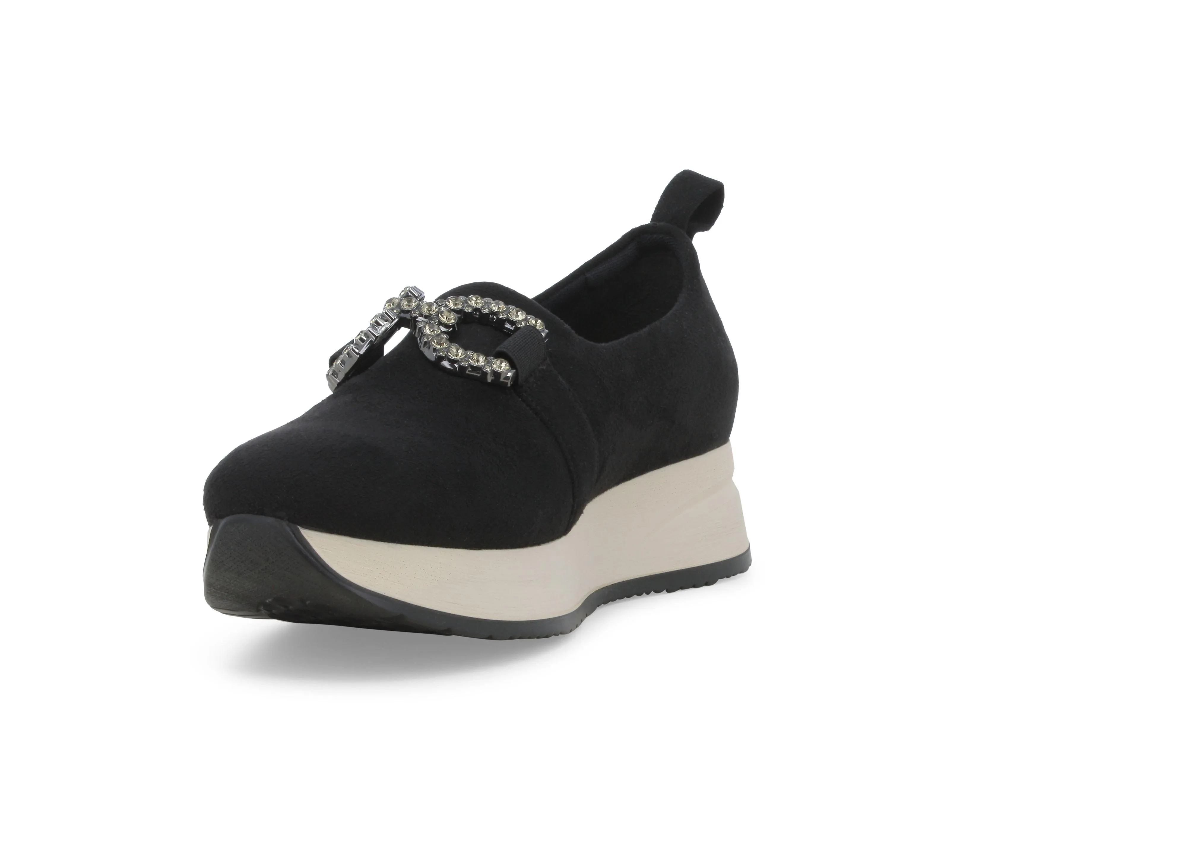 Melluso Mocassino donna in tessuto nero r25075w