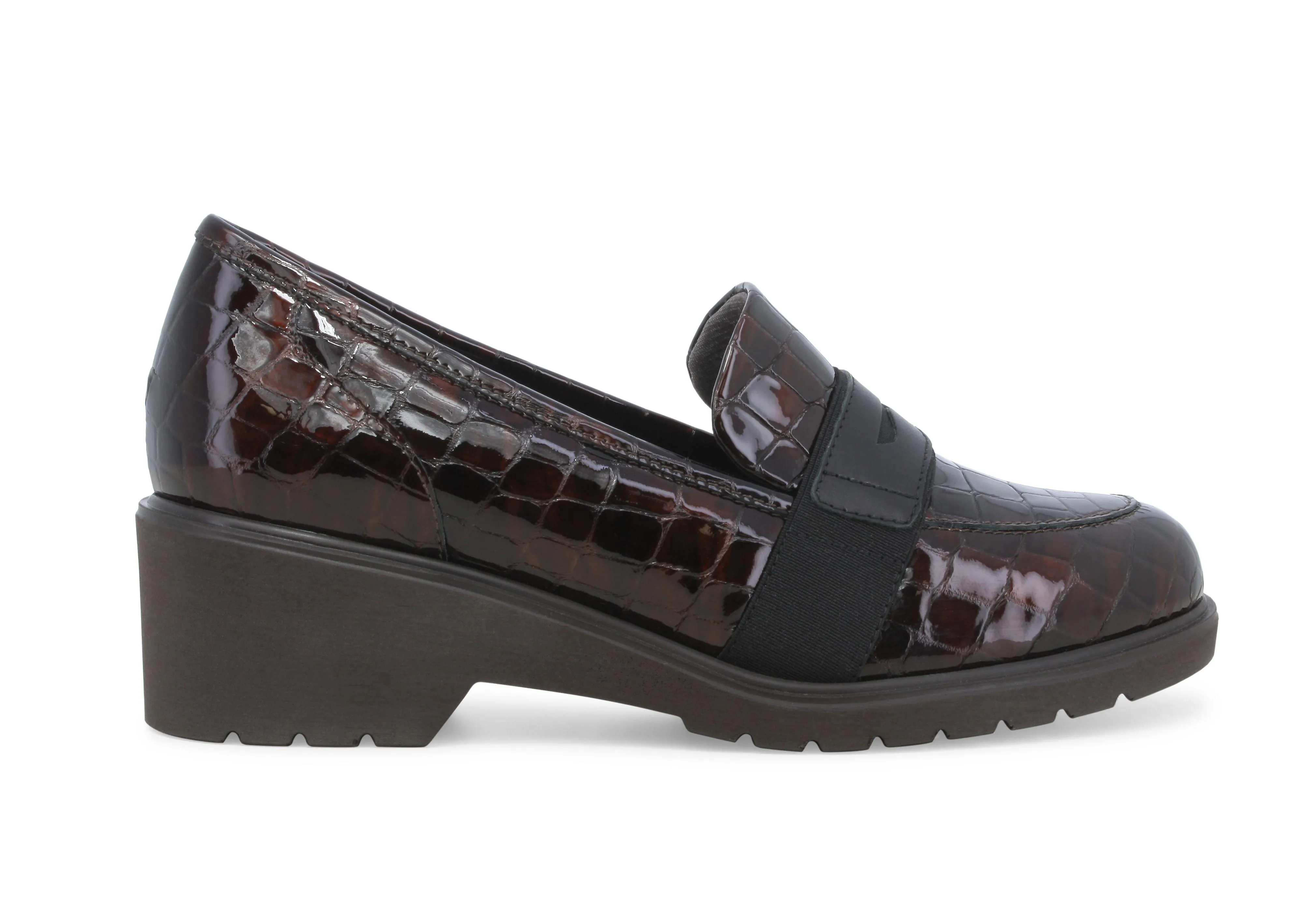 Melluso Mocassino donna in vernice sioux moro r35740w
