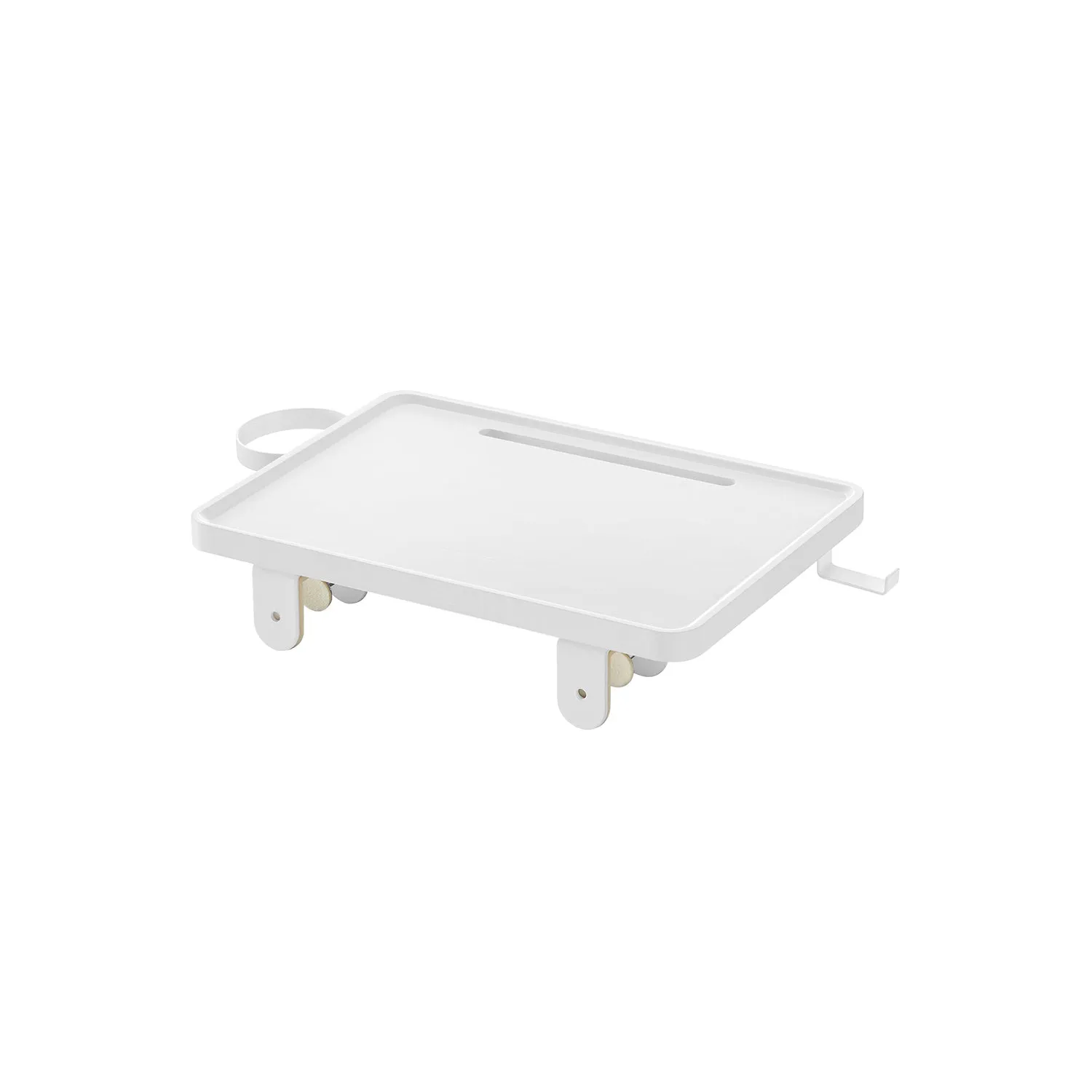 Mensola Vassoio da Letto Beige Naturale