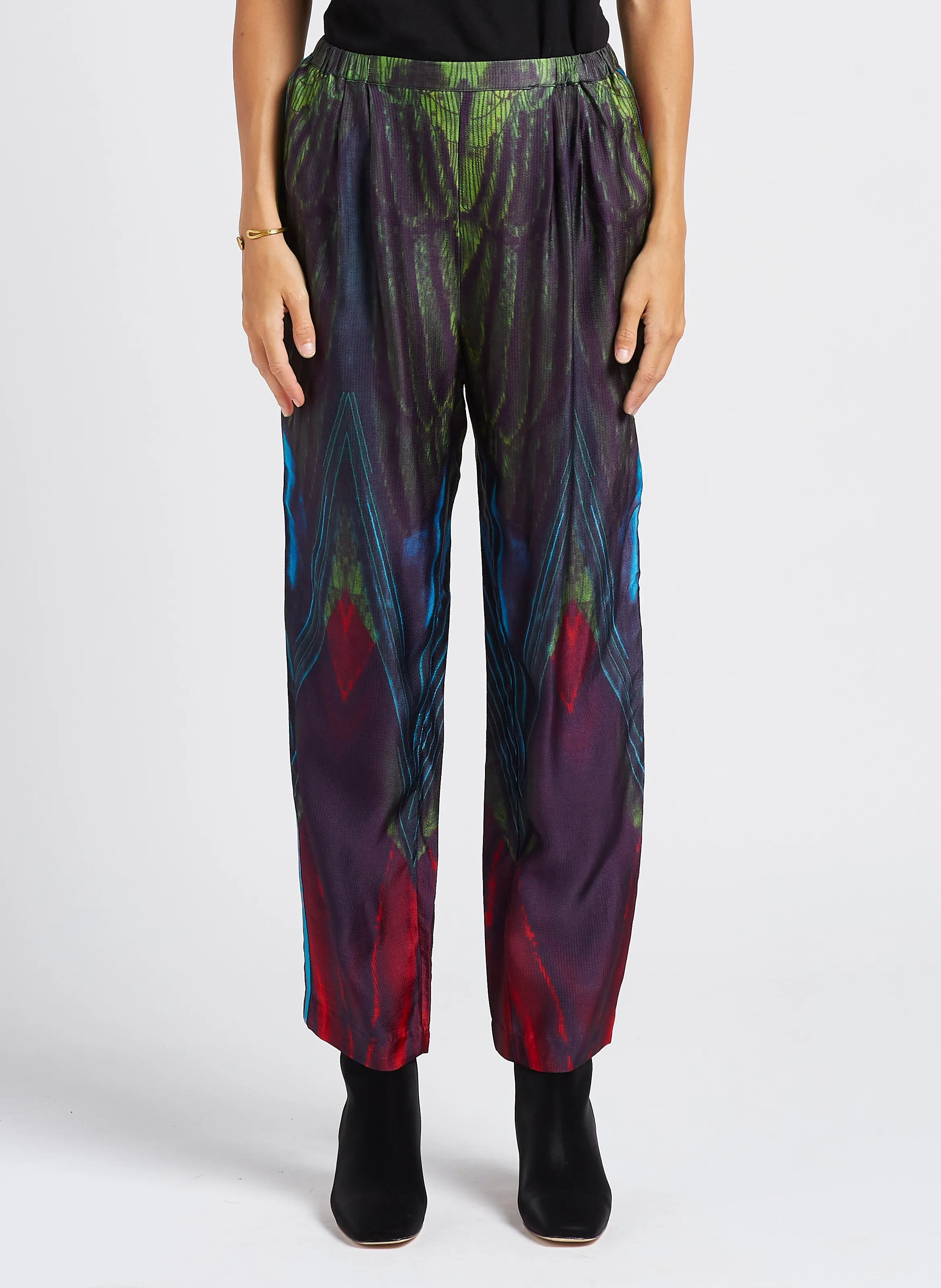  MES DEMOISELLES   IBBA - Pantaloni a vita alta stampati | Multicolore