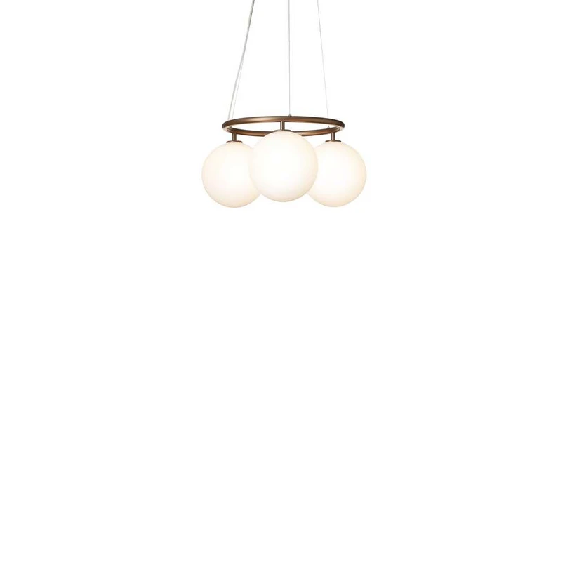 Miira 3 Circular Lampadario Dark Bronze/Opal - Nuura | Acquista online