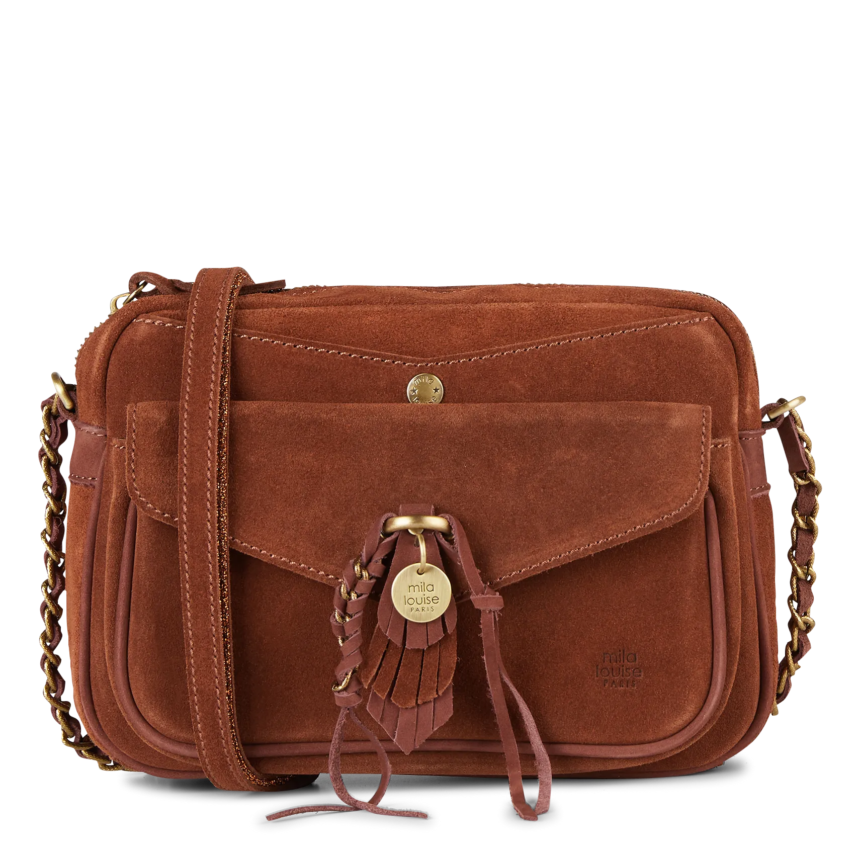  MILA LOUISE   ORELIA - Borsa trotter in pelle | Marrone