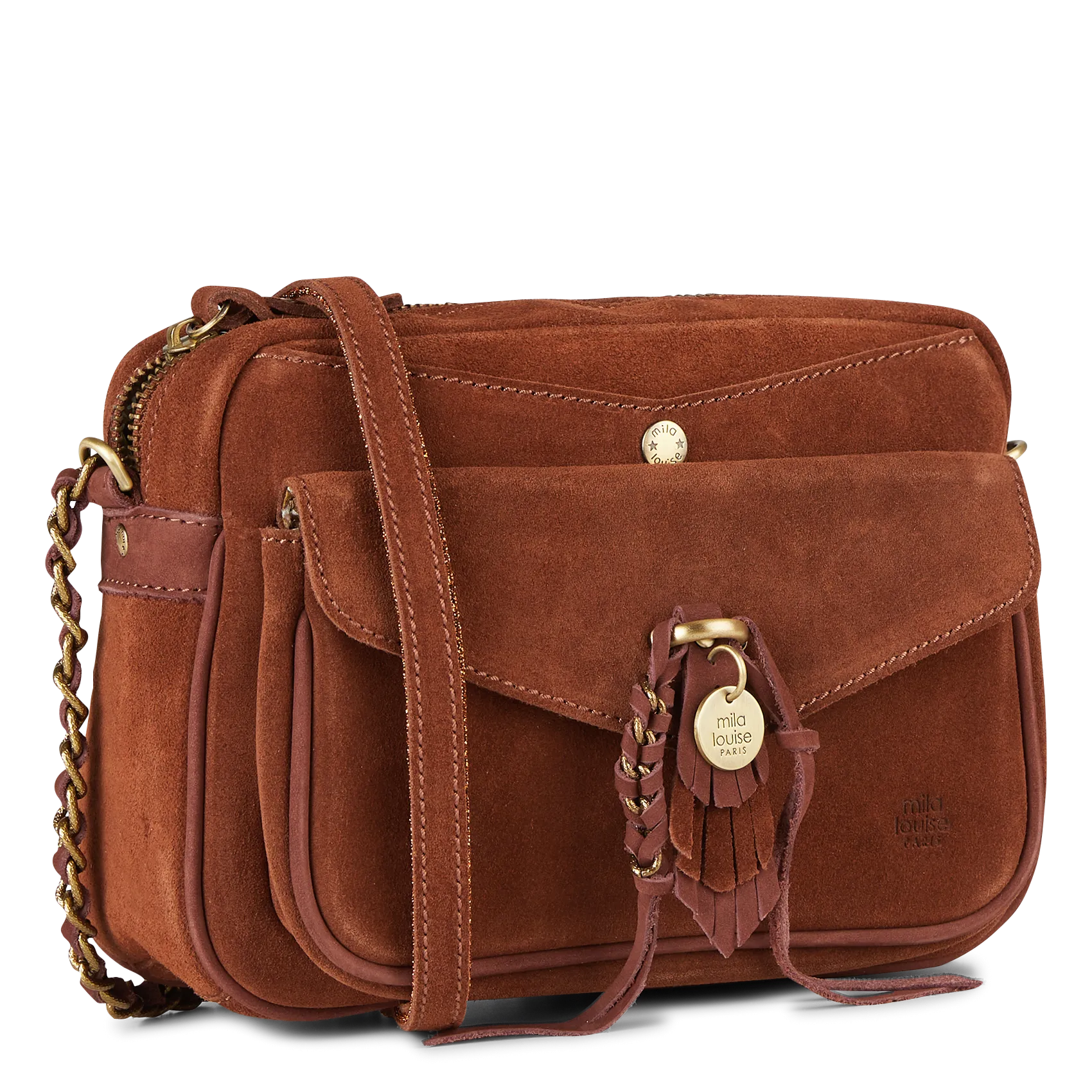  MILA LOUISE   ORELIA - Borsa trotter in pelle | Marrone