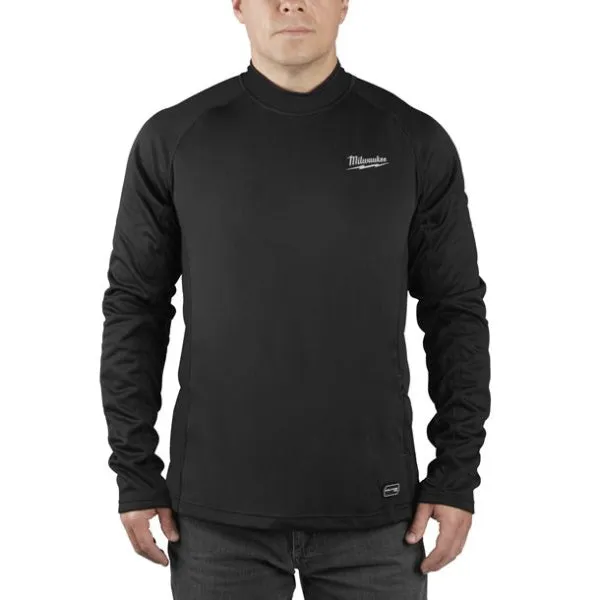 MILWAUKEE MAGLIA TERMICA A MANICHE LUNGHE L4 HBLB-301 COLORE NERO TG.S