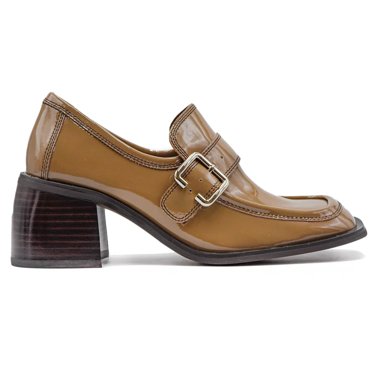 Mocassini Ecole Jeffrey Campbell Donna Taupe Fibbia Laterale