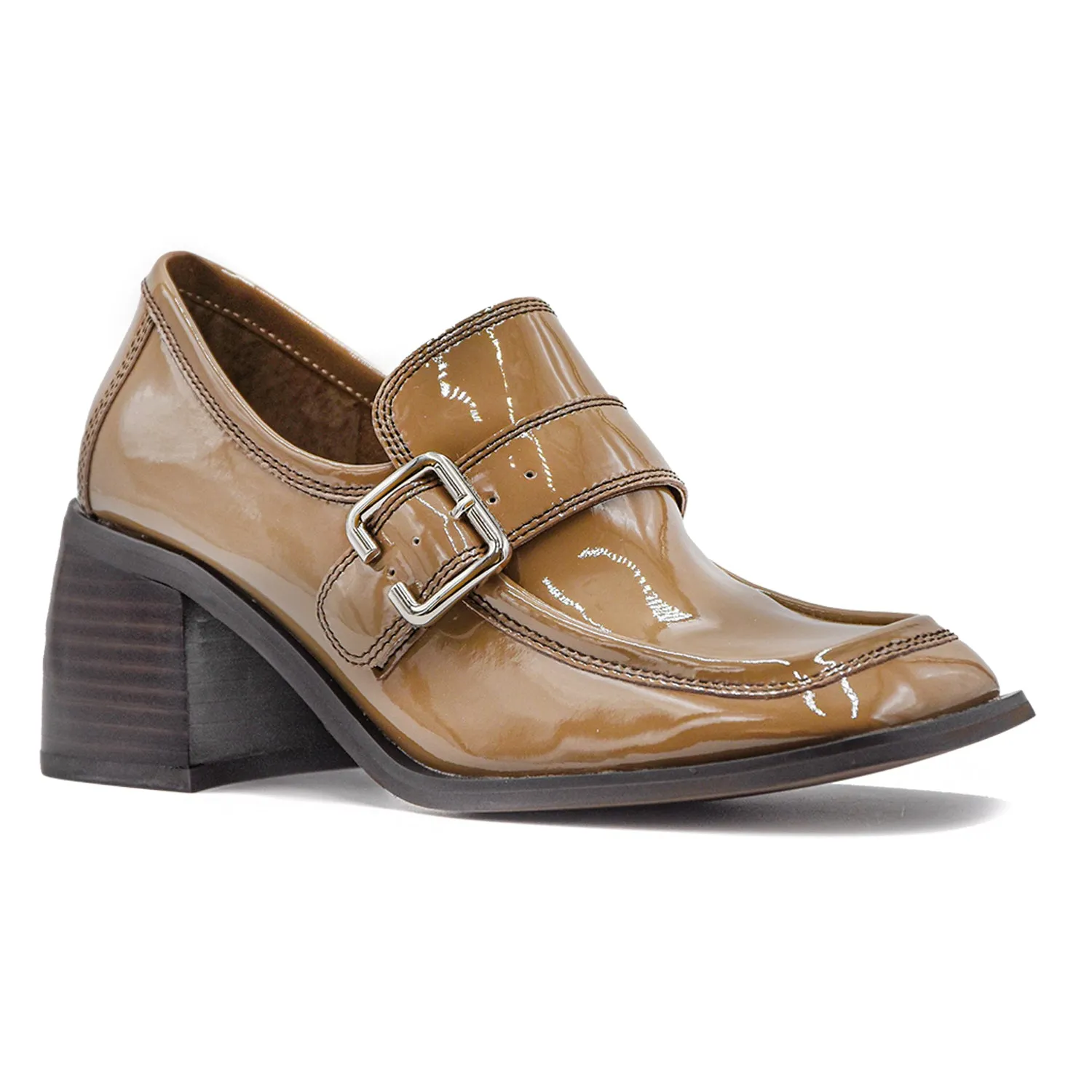 Mocassini Ecole Jeffrey Campbell Donna Taupe Fibbia Laterale