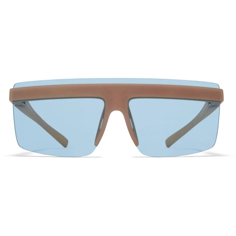 Mykita - MMCIRCLE002 - Mykita & Maison Margiela - Nude Azzurro - Mylon Collection - Occhiali da Sole - Mykita Eyewear