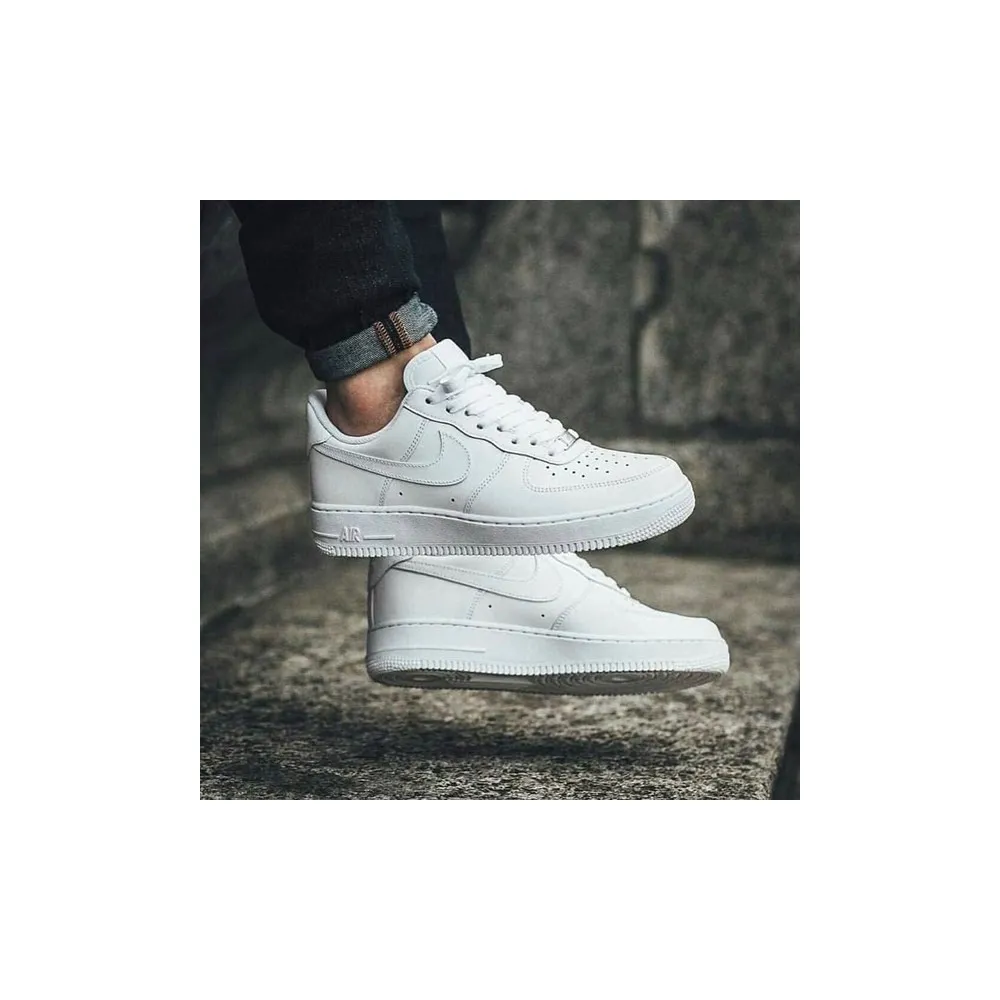 NIKE - AIR FORCE 1 '07 LOW RAGAZZO  - WHITE  DH2920-111.