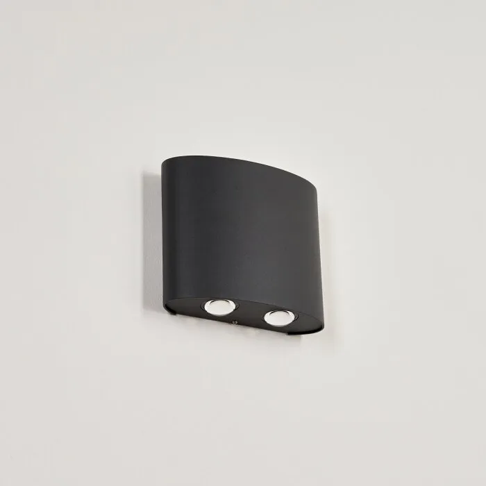Oiba Applique da esterno LED Grigio, 1-Luce