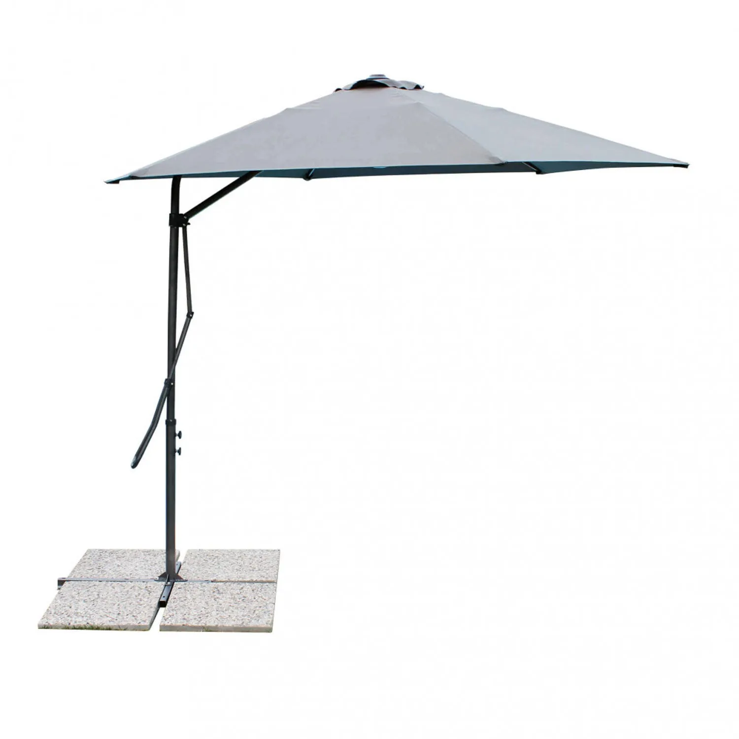 Ombrellone 200x300 cm - telo grigio 