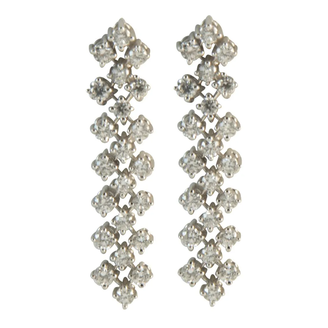 Orecchini  in oro con diamanti ct 1.00