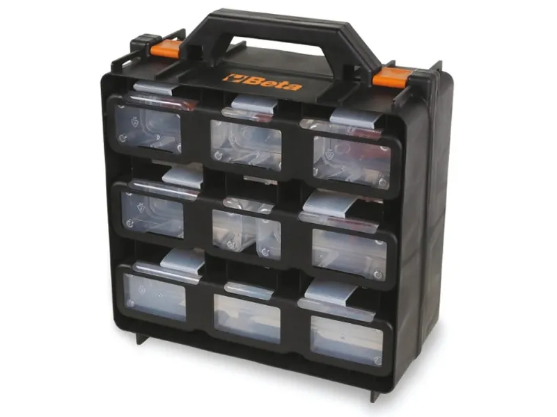 Organizer porta minuteria Beta 2080/V12 con 12 vaschette asportabili, 300x145x330mm