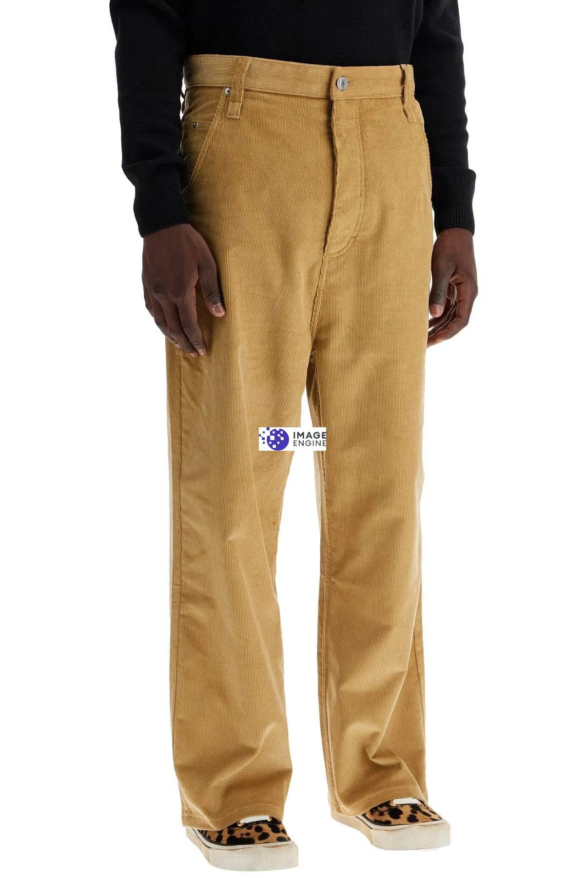 Pantaloni baggy in velluto a coste