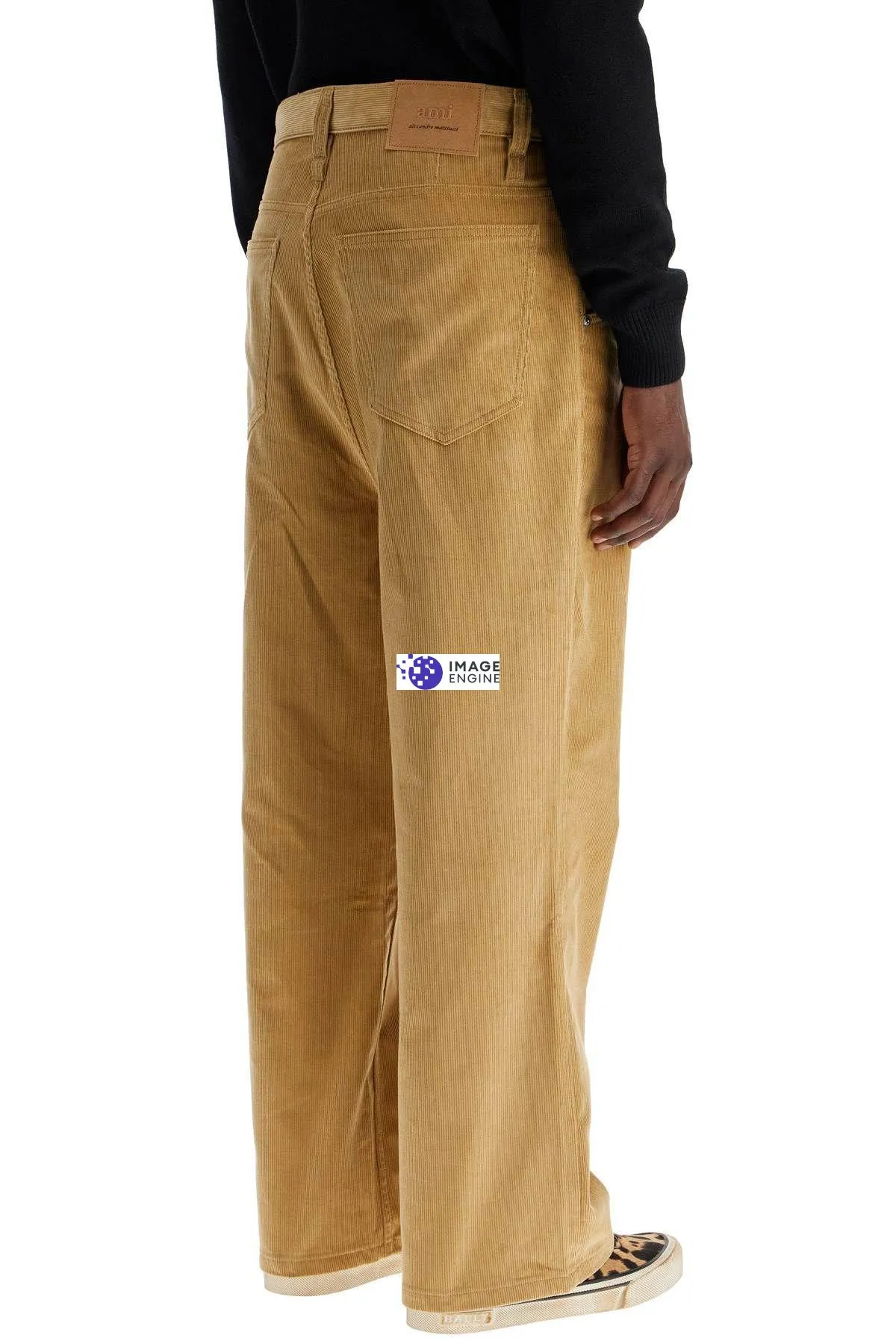 Pantaloni baggy in velluto a coste