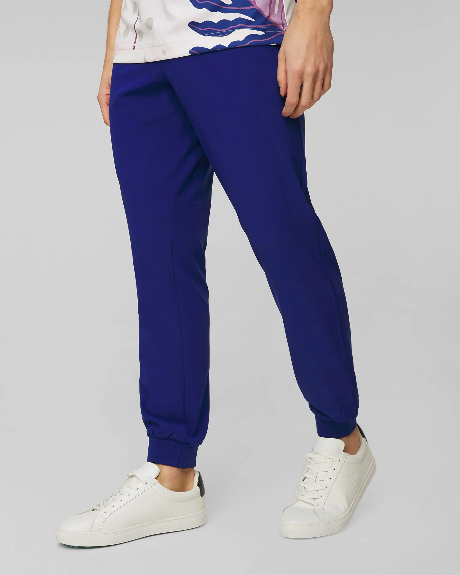 Pantaloni blu da uomo J.Lindeberg Cuff Jogger Pant GMPA10123-o328