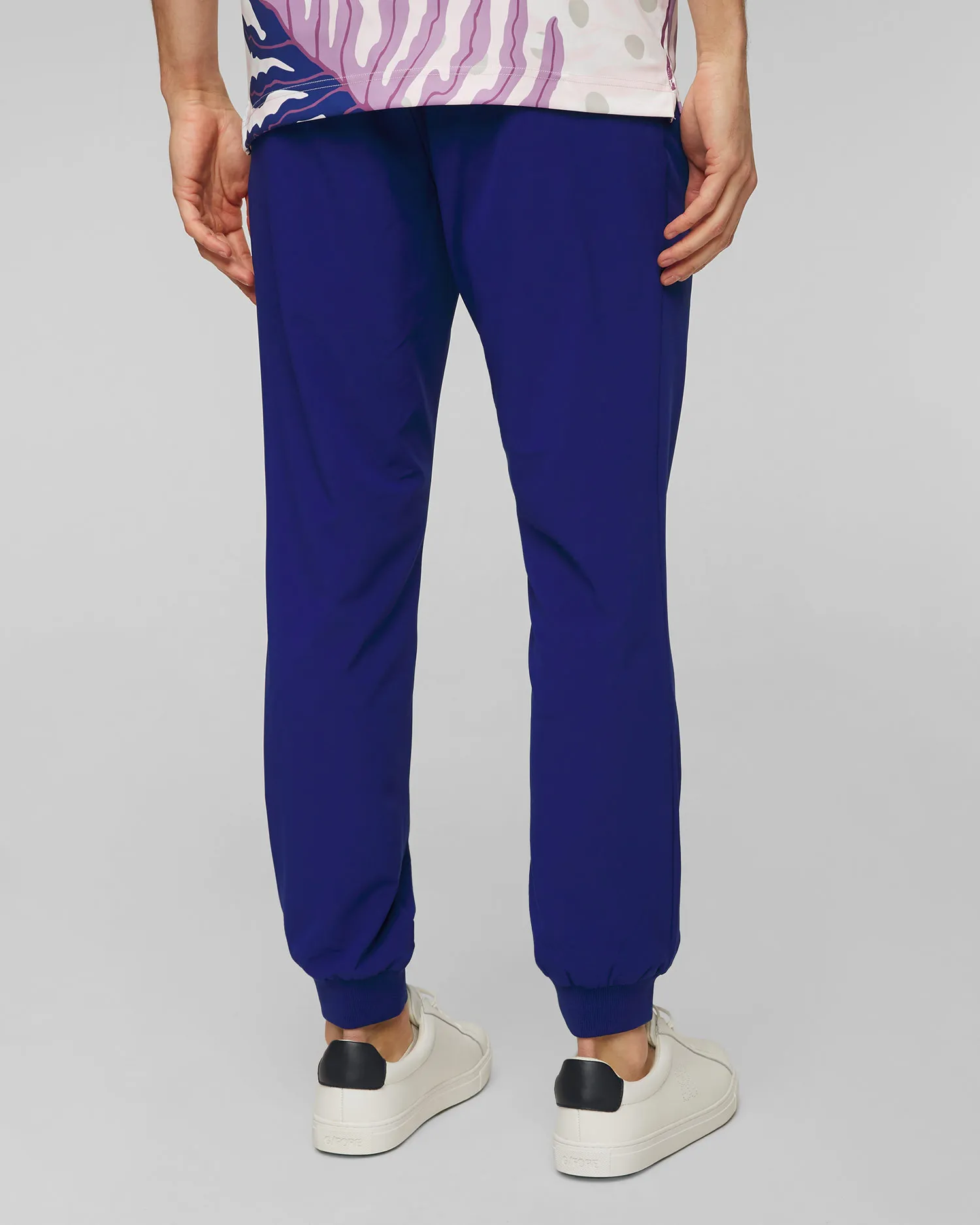 Pantaloni blu da uomo J.Lindeberg Cuff Jogger Pant GMPA10123-o328