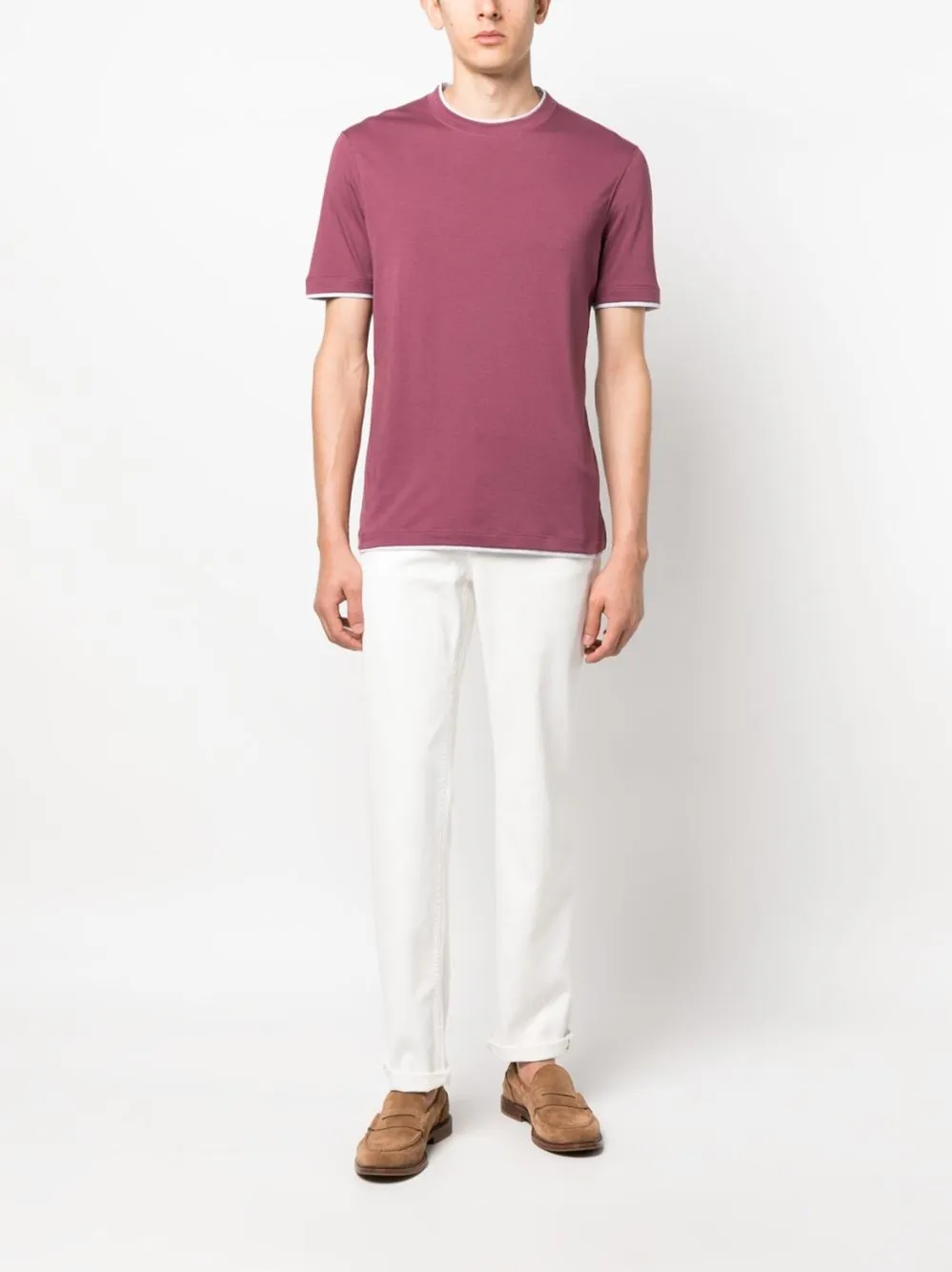 Pantaloni in denim tinti