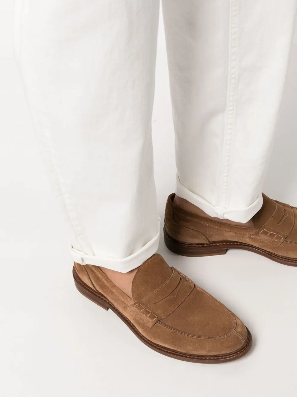 Pantaloni in denim tinti