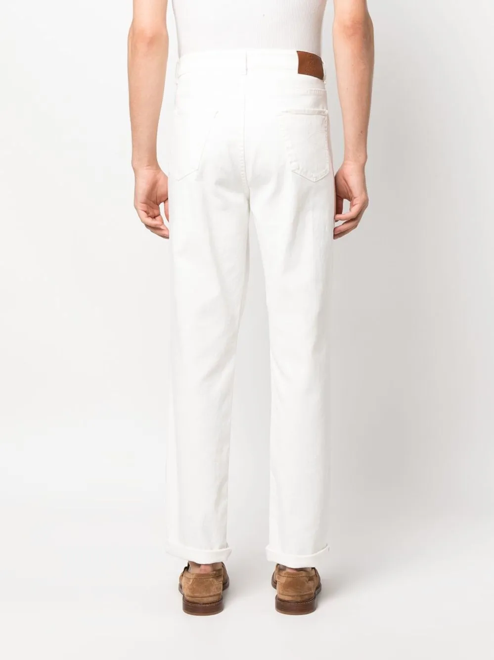 Pantaloni in denim tinti