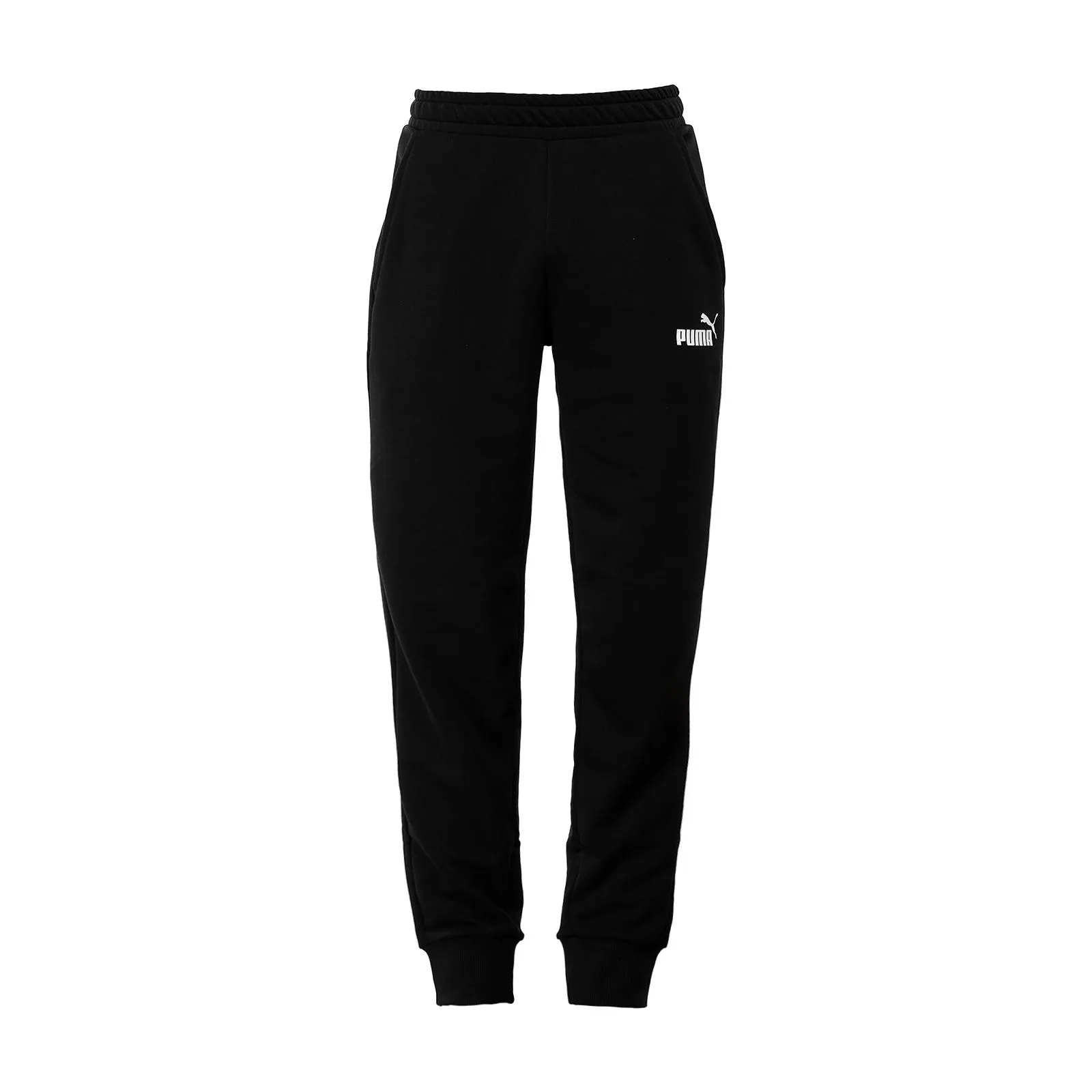 Pantaloni neri in tuta con tasche e polsini