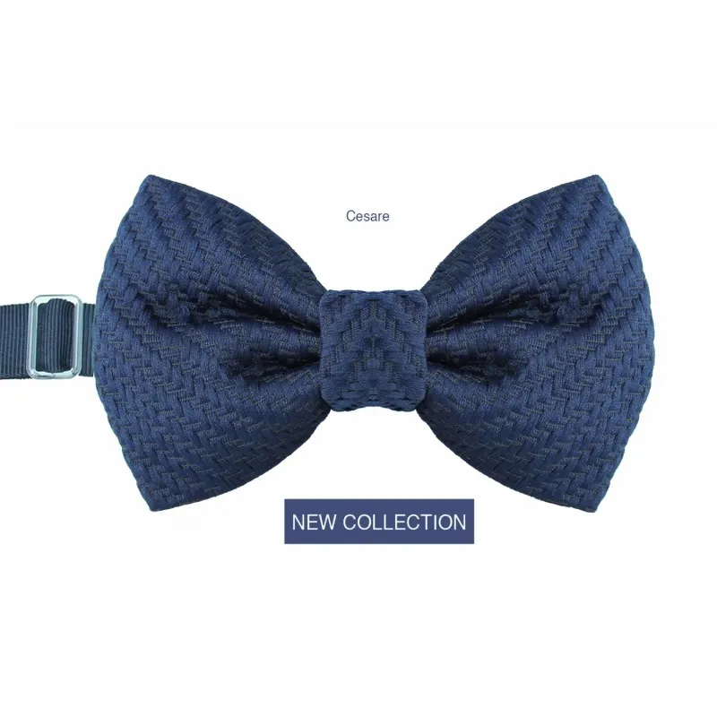 Papillon Uomo Cesare seta tessuto alta moda Linea Sposo - Realizzato a mano 