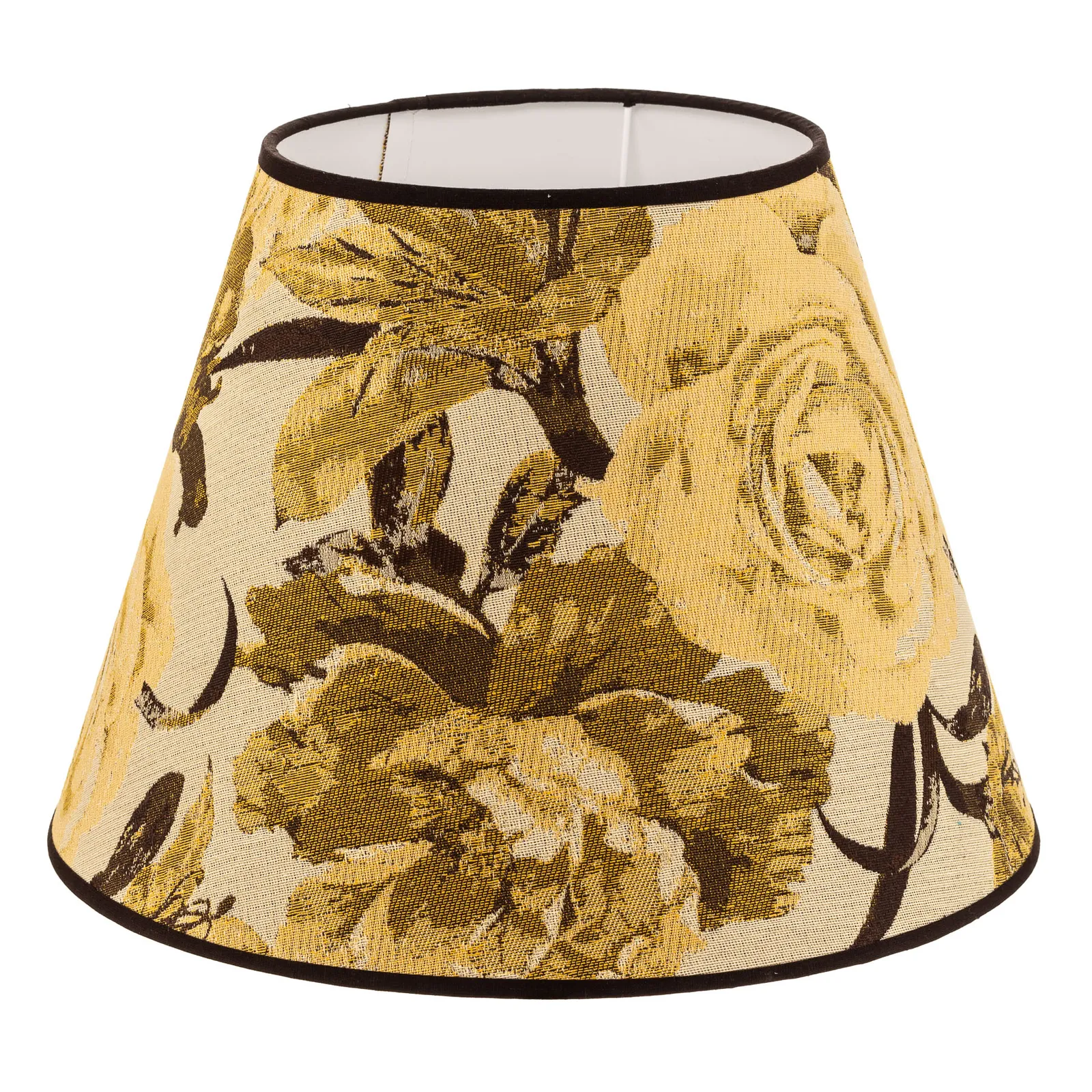 Paralume Sofia altezza 26 cm, motivo fiori giallo