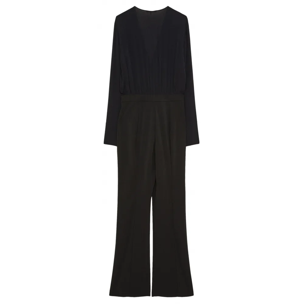 Patrizia Pepe - Tuta Lunga con Blusa e Pantalone Svasato - Nero - Abito - Made in Italy - Luxury Exclusive Collection