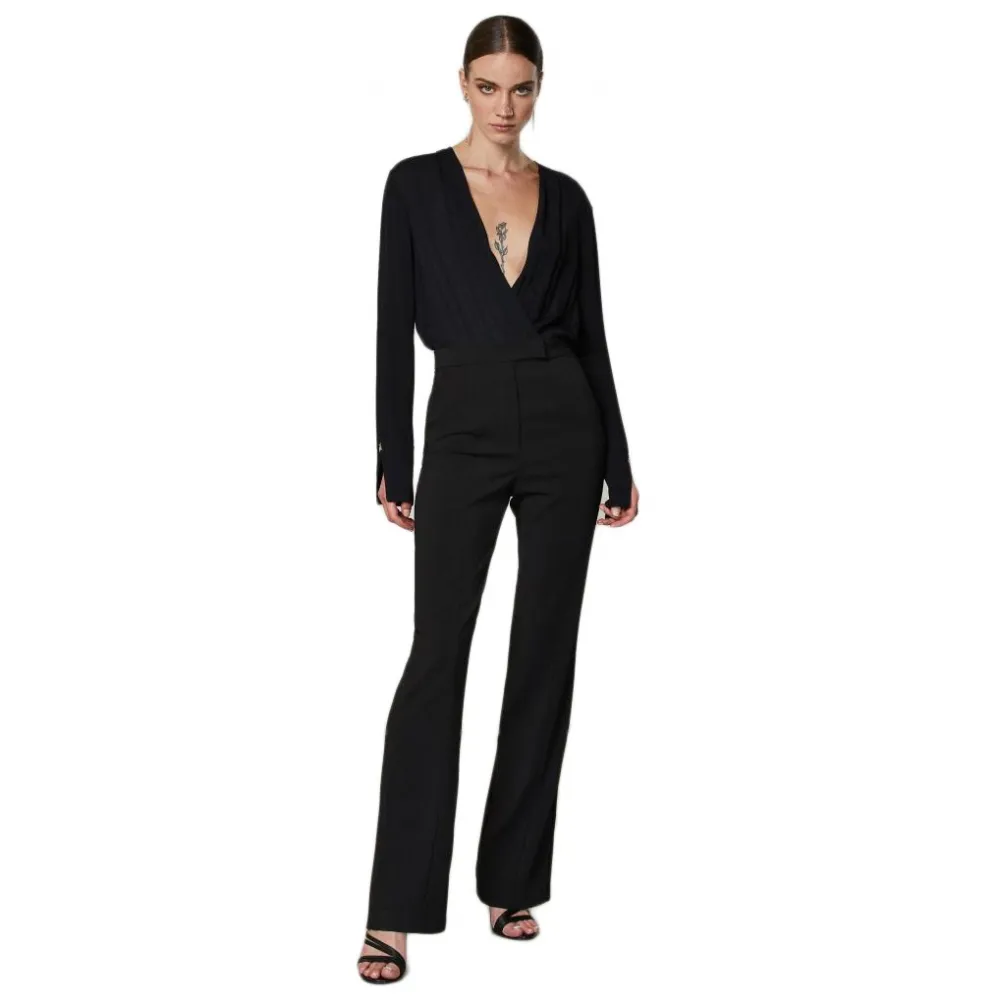 Patrizia Pepe - Tuta Lunga con Blusa e Pantalone Svasato - Nero - Abito - Made in Italy - Luxury Exclusive Collection
